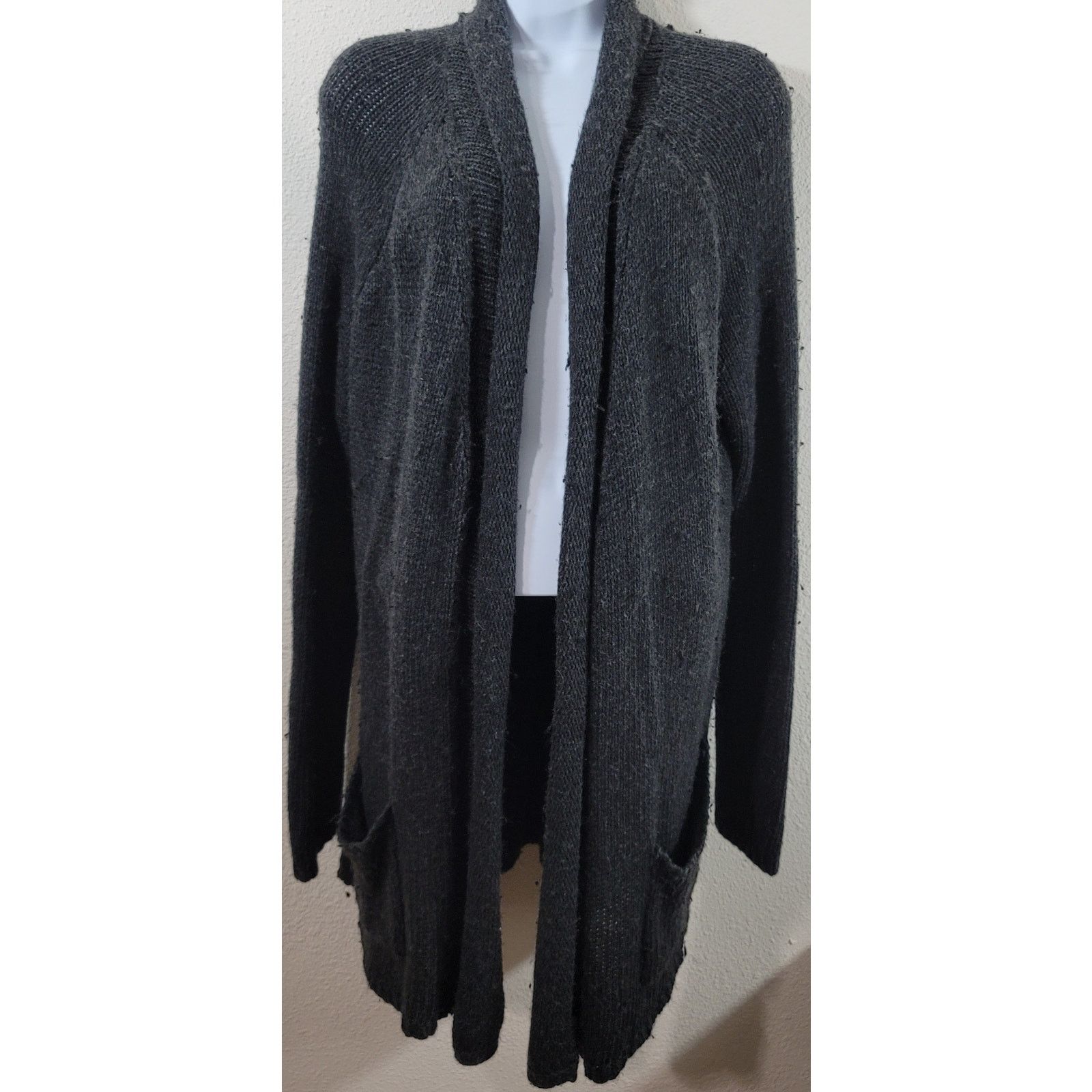 Other Matty M Charcoal Open Front Coatigan Sweater XL Lightweight Size XL / US 12-14 / IT 48-50 - 1 Thumbnail