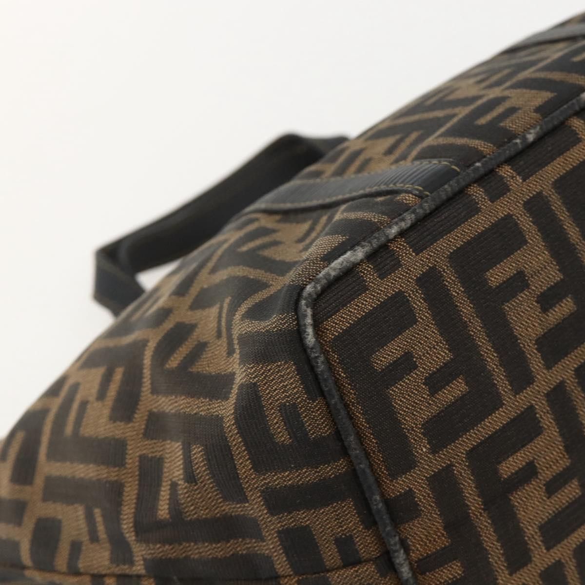 Fendi FENDI Zucca Canvas Hand Bag Brown Black Auth 175625 - Size ONE SIZE - 16 Thumbnail
