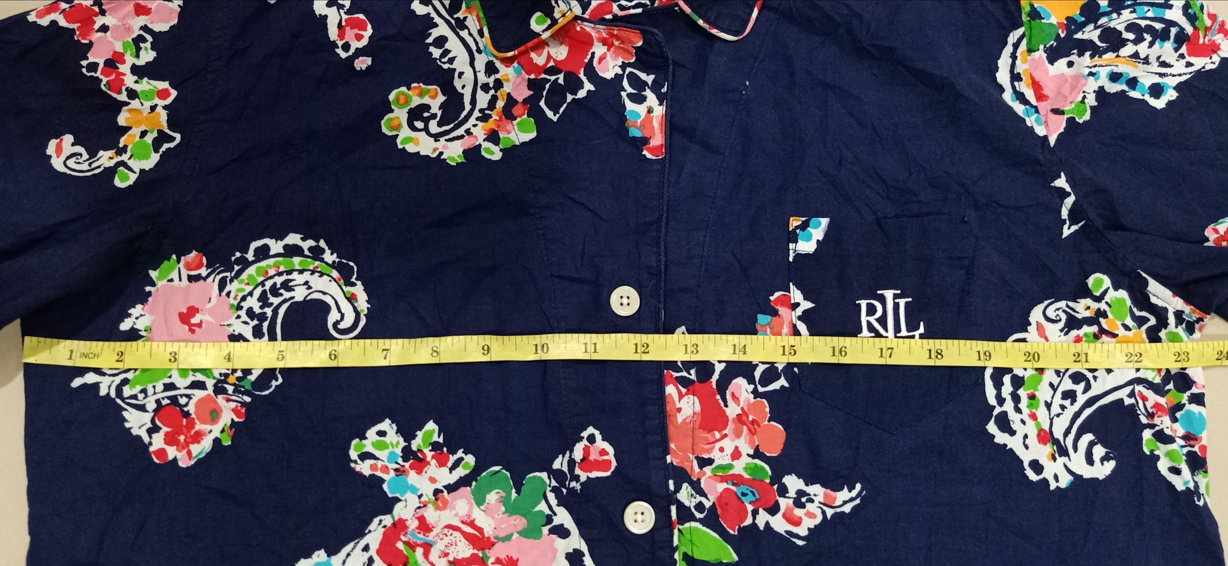 Japanese Brand × Lauren Ralph Lauren × Ralph Lauren Rare Lauren Ralph Lauren Single Pocket Flower Art Design Size US L / EU 52-54 / 3 - 9 Thumbnail