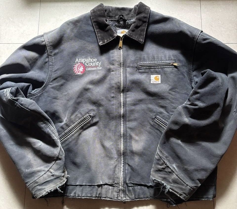 Carhartt CRAZY RARE VINTAGE CARHARTT J97 BLANKET LINED DETROIT JACKET Size US L / EU 52-54 / 3 - 9 Thumbnail