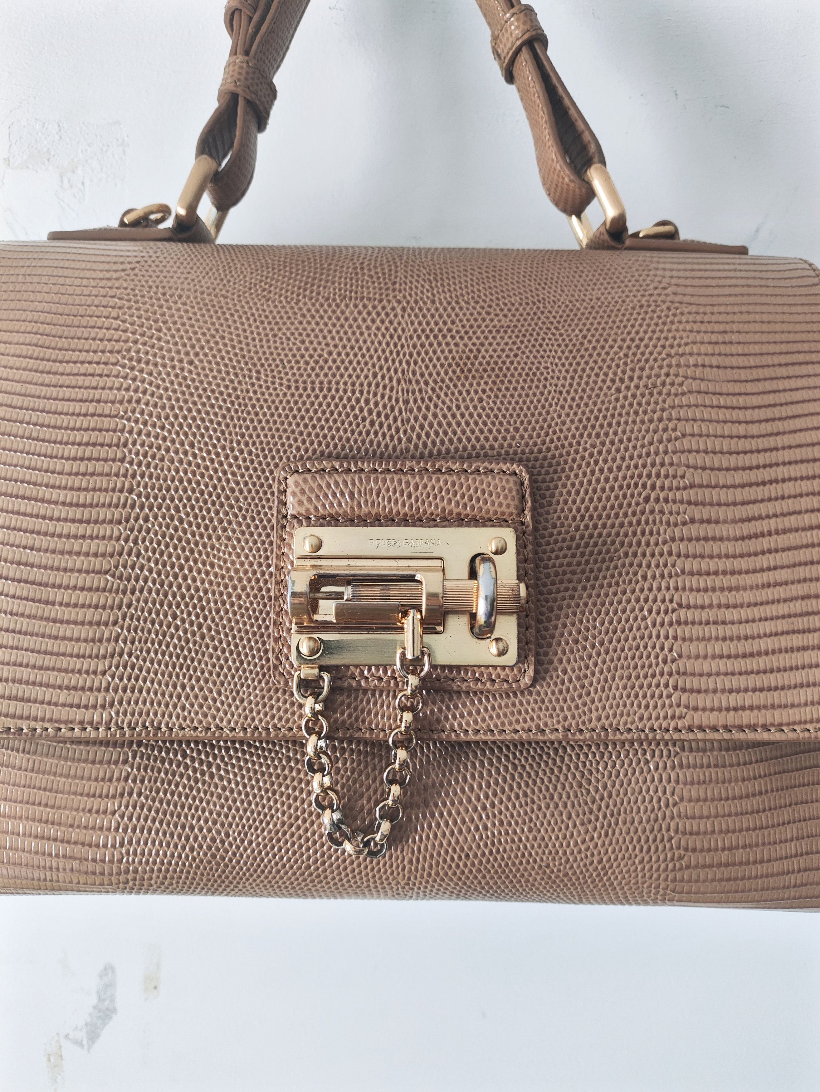 Dolce & Gabbana DG FW15 Lizard Skin Handbag Size ONE SIZE - 2 Thumbnail