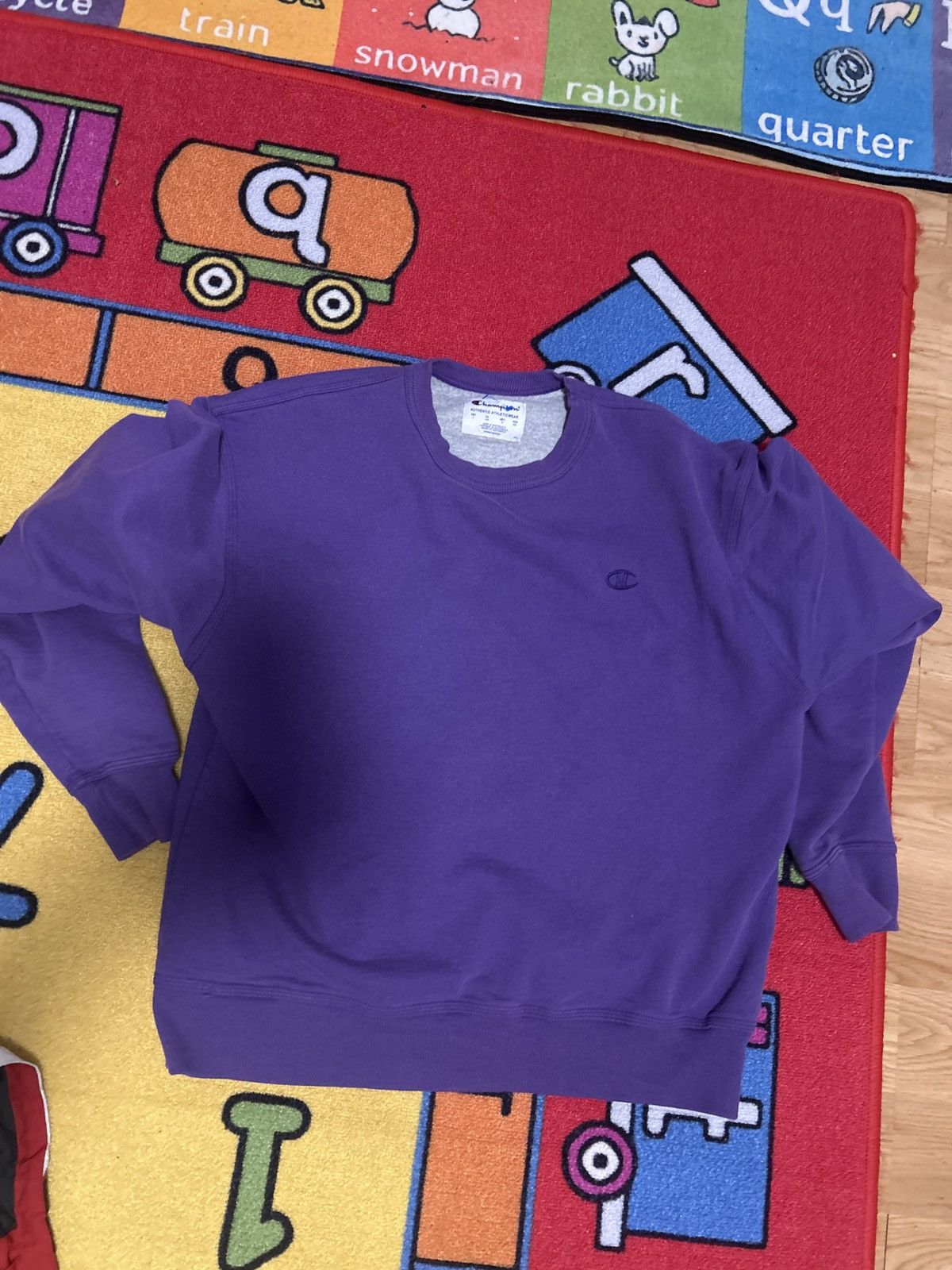 Champion × Vintage Purple Champion Crew Neck Sweater Size US L / EU 52-54 / 3 - 3 Thumbnail