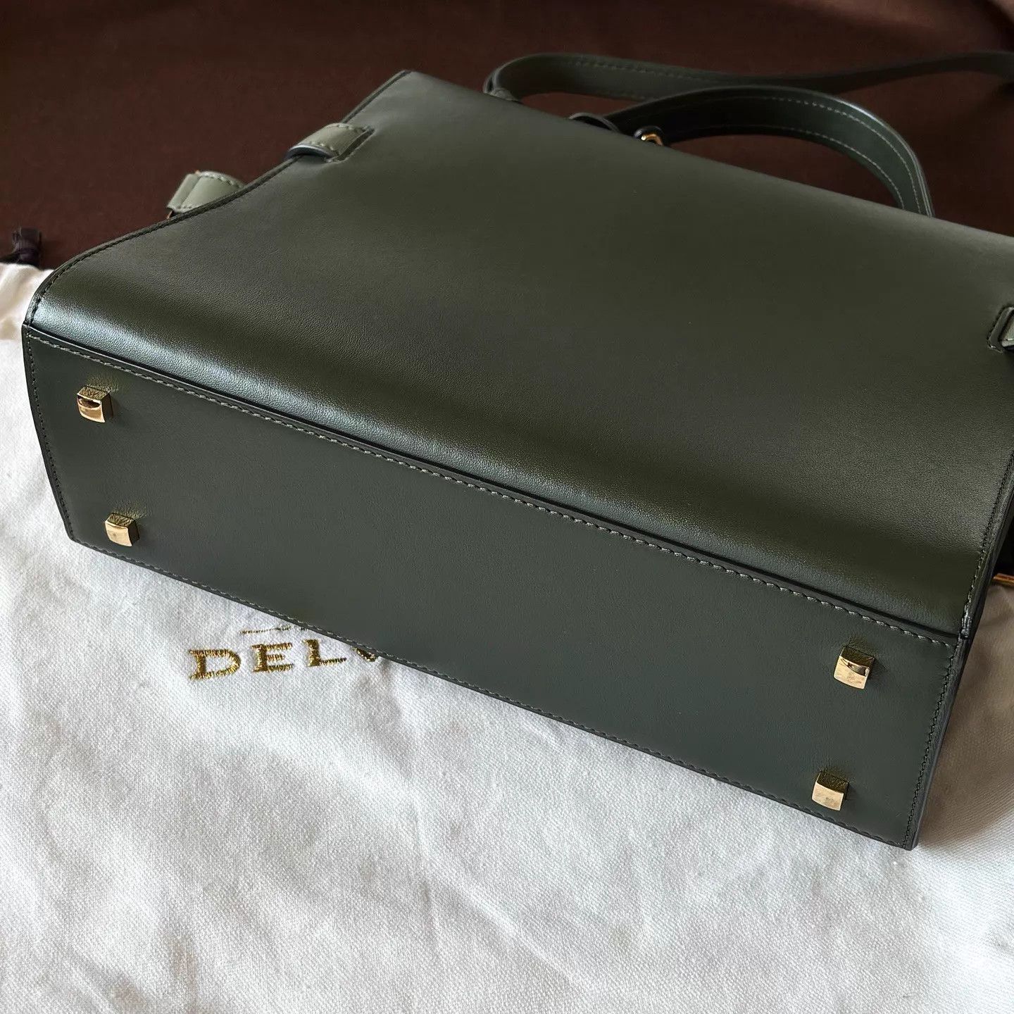 Delvaux Delvaux Tempête MM PineGreen Calfskin Wmn Adjustable Strap Size ONE SIZE - 5 Thumbnail