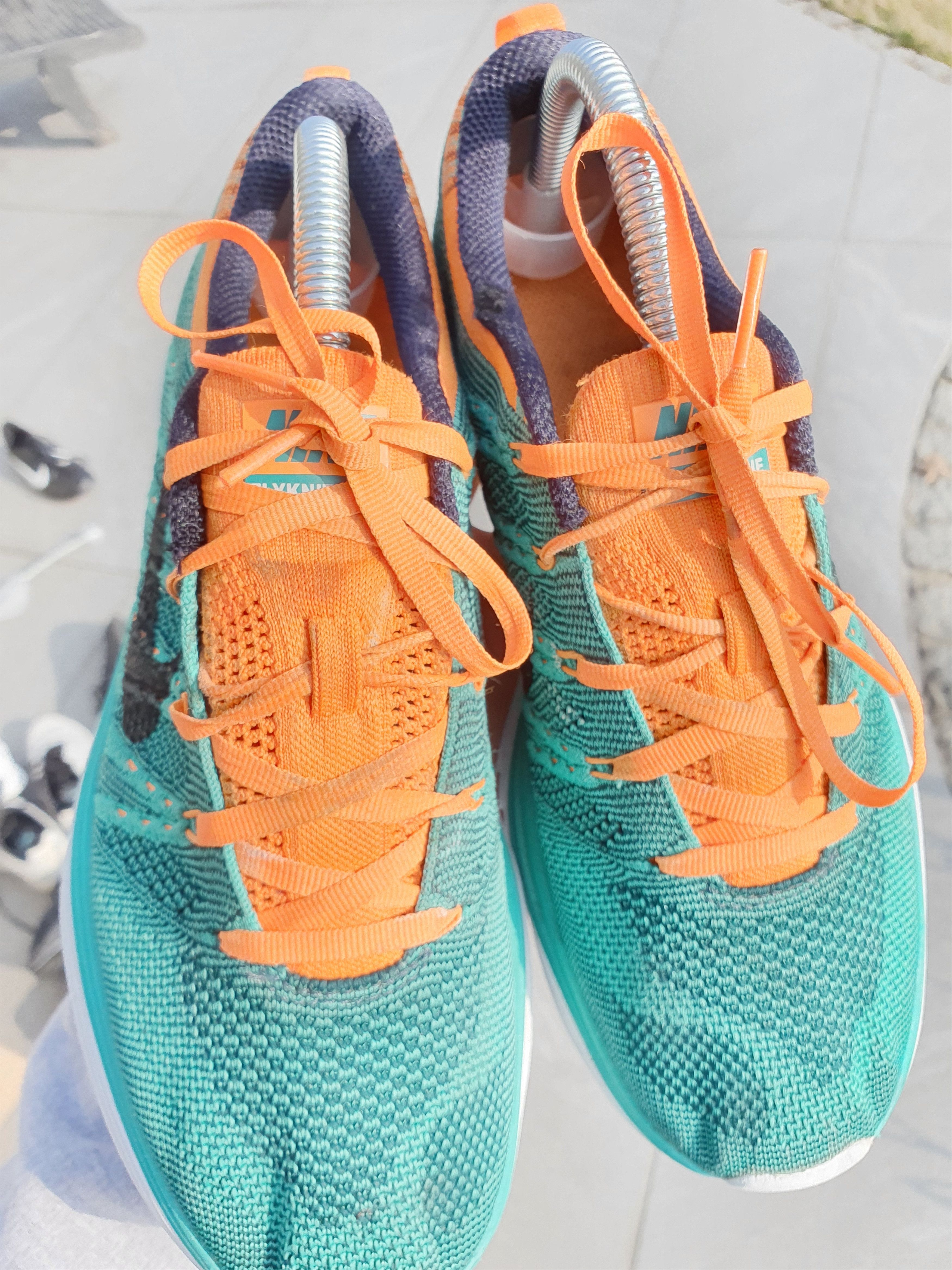 Nike 2012 Vintage Nike Flyknit Lunar 1 ONE Miami Dolphins Size US 8.5 / IT 38.5 - 7 Thumbnail