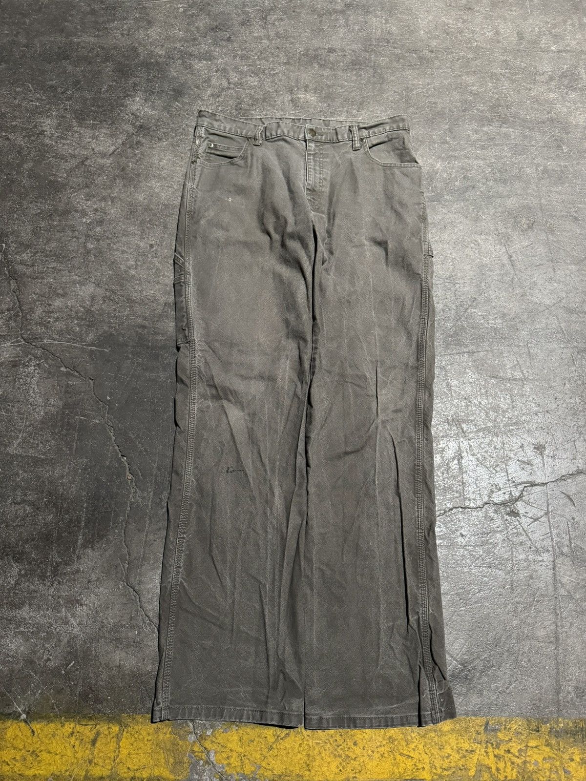 Dickies × Vintage Vintage Dickies Gray Carpenter Work Pants 34x34 Size US 34 / EU 50 - 1 Thumbnail