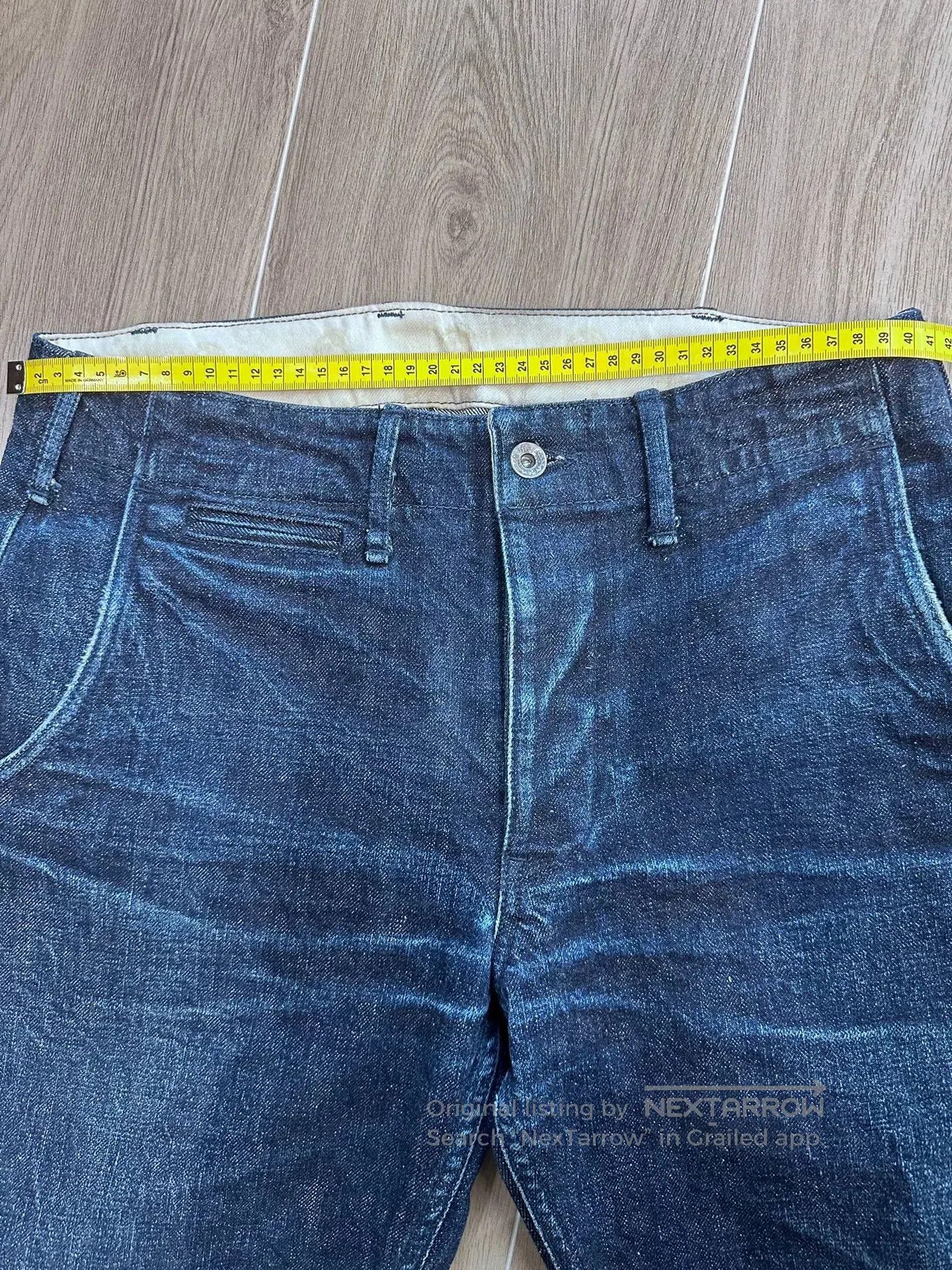 Vintage Samurai Style Denim Shorts for Men. Size US 32 / EU 48 - 4 Thumbnail