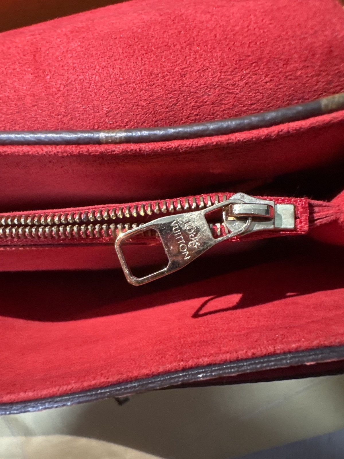 Louis Vuitton Louis Vuitton Monogram Canvas Red Leather Pallas Chain Size ONE SIZE - 4 Thumbnail