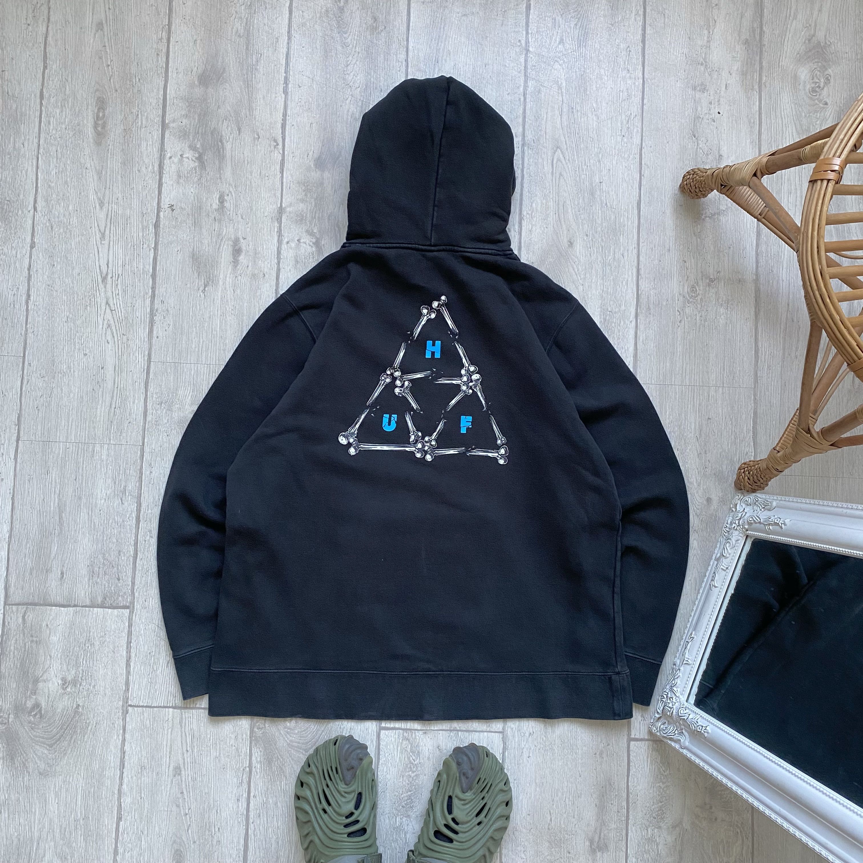 Huf 🛹Huf Skateboarding Hoodie Skeleton logo skater surfer Size US XL / EU 56 / 4 - 1 Thumbnail