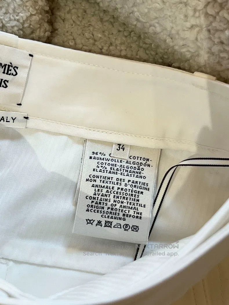 Hermes Hermes Oversized White Shorts Size 42" / US 20 - 6 Thumbnail