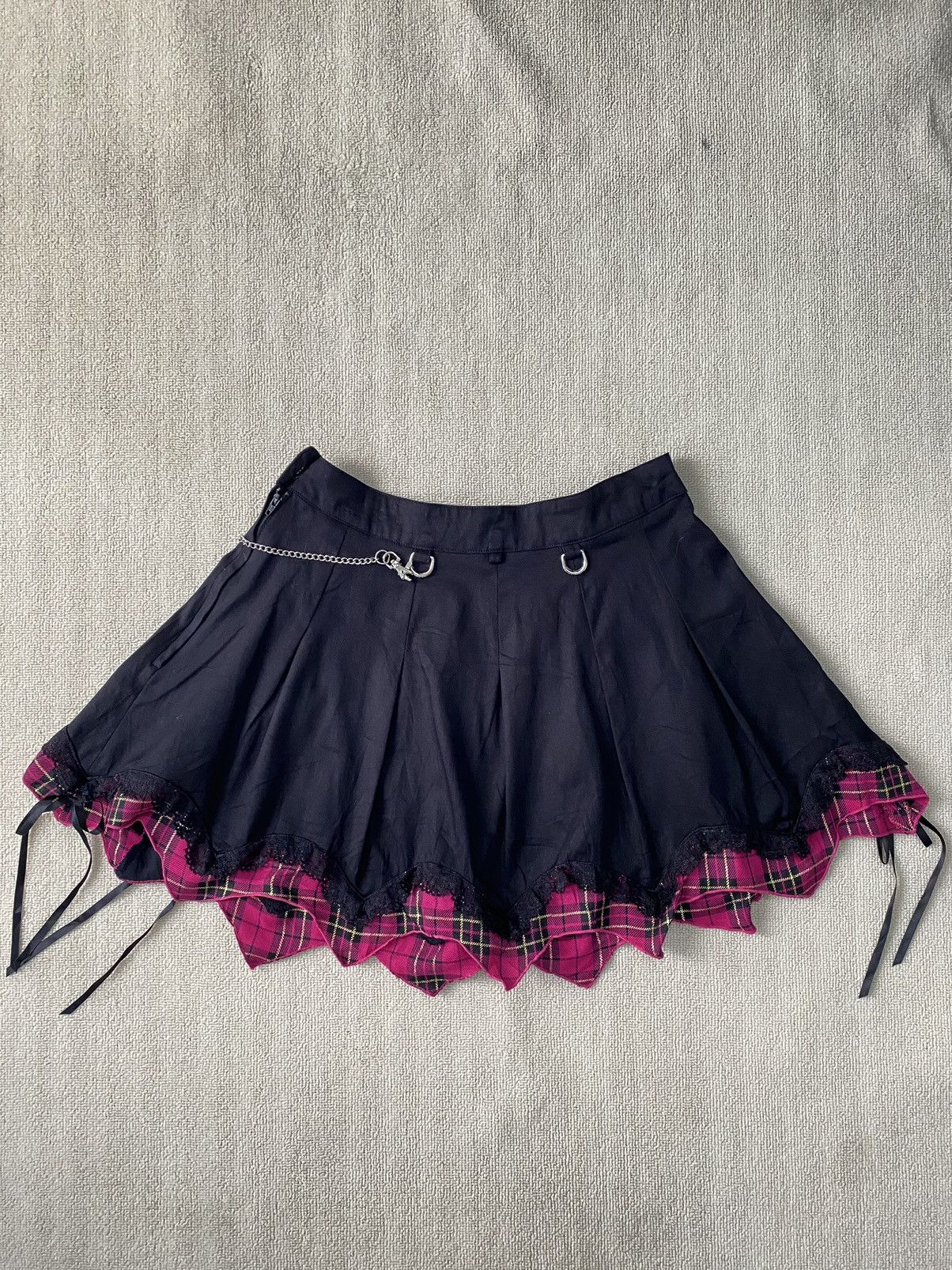 Hysteric Glamour × Japanese Brand × Le Grande Bleu (L.G.B.) Body Line crosses chain miniskirt Size 26" / US 2 / IT 38 - 3 Thumbnail
