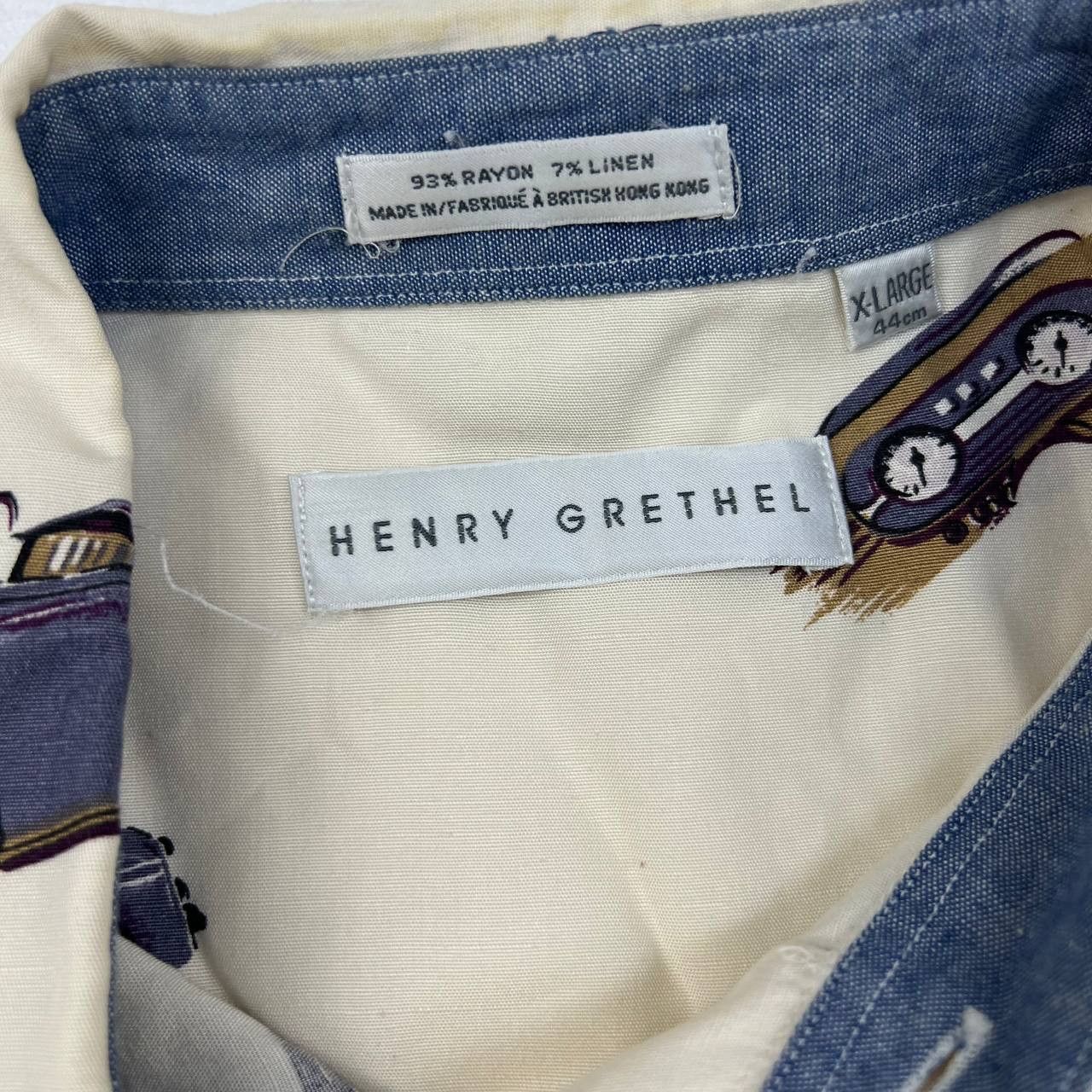Henry Grethel Vintage Henry Grethel Shirt Men XL Buttoned Down Size US XL / EU 56 / 4 - 4 Thumbnail