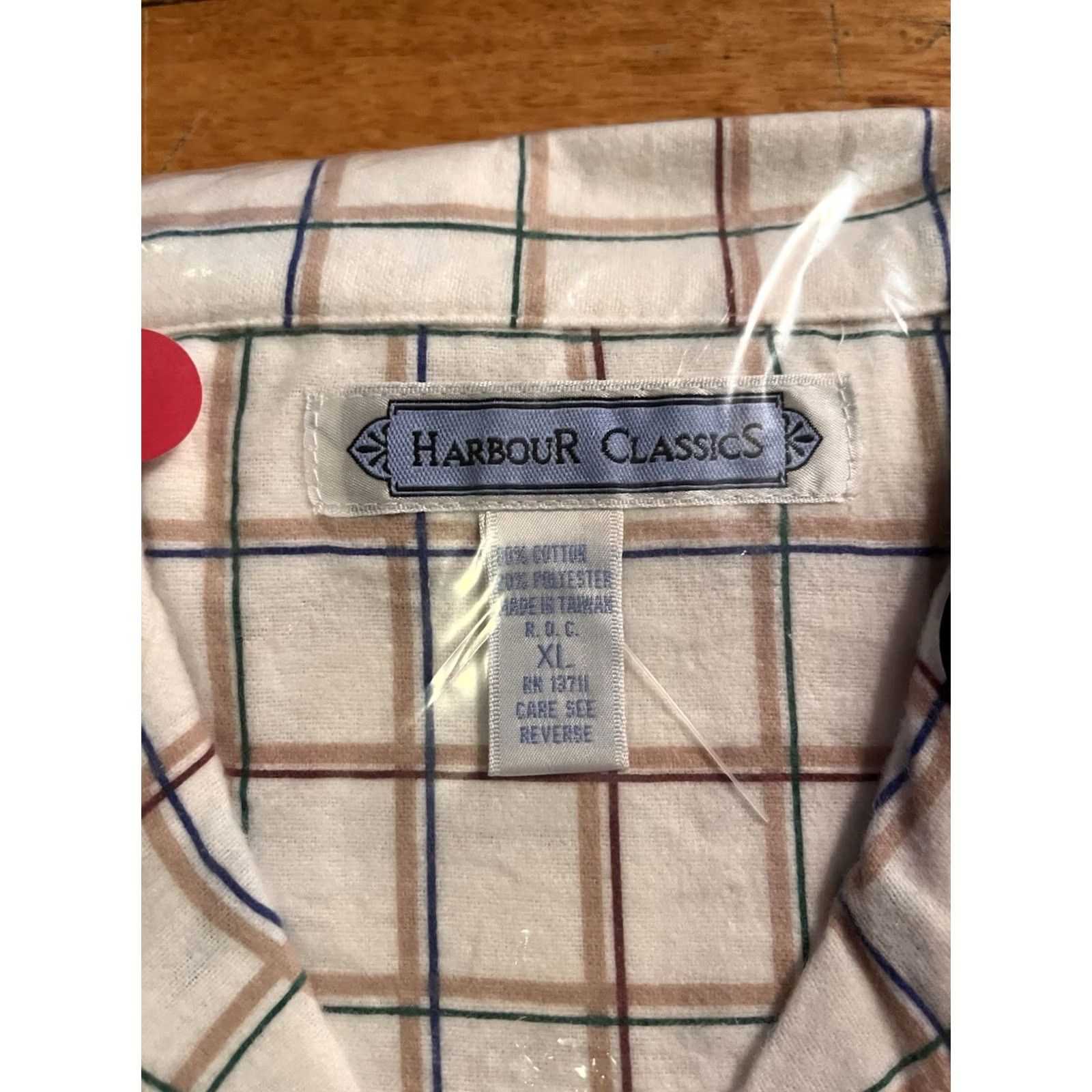 Vintage VINTAGE Harbour Classics Pajamas Mens XL White Check Long Sleeve Ankle Length Size US XL / EU 56 / 4 - 2 Thumbnail