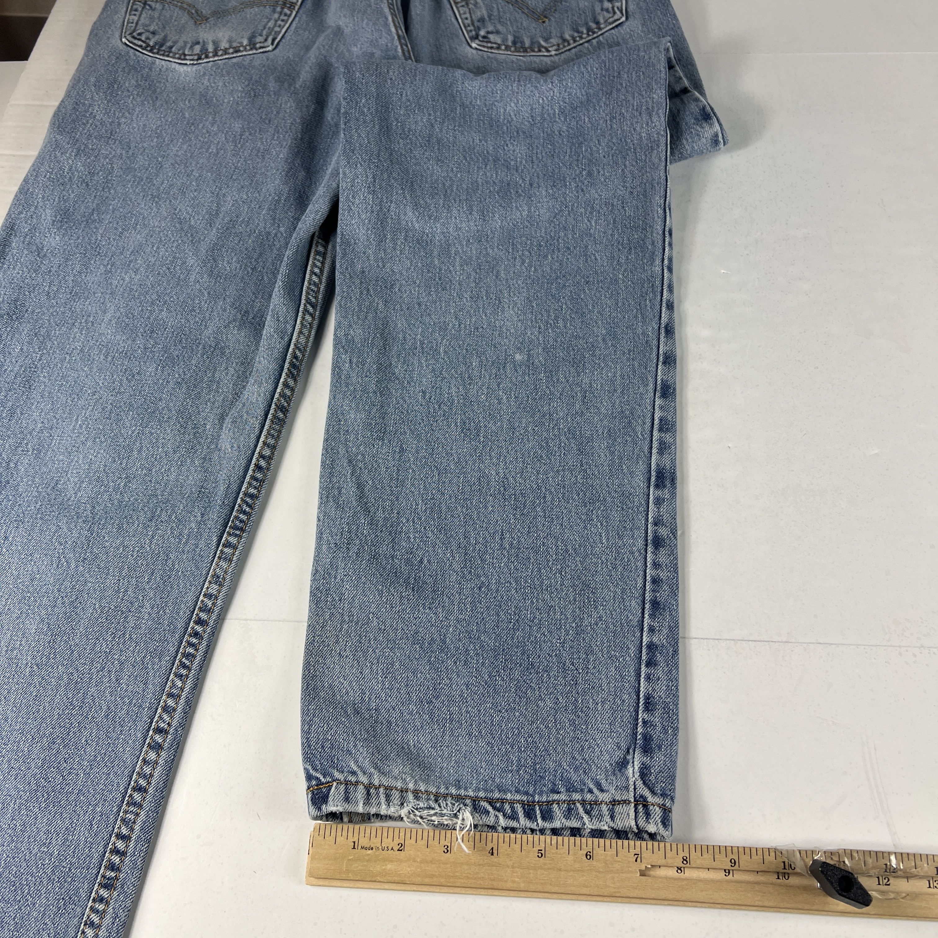 Levi's × Vintage Y2K Levi's Jeans 550 Relaxed Blue Faded Denim Size US 32 / EU 48 - 15 Thumbnail