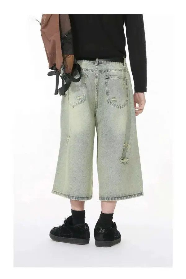 Japanese Brand Kimijima x Miwa Baggy Denim Shorts Size US 30 / EU 46 - 3 Thumbnail