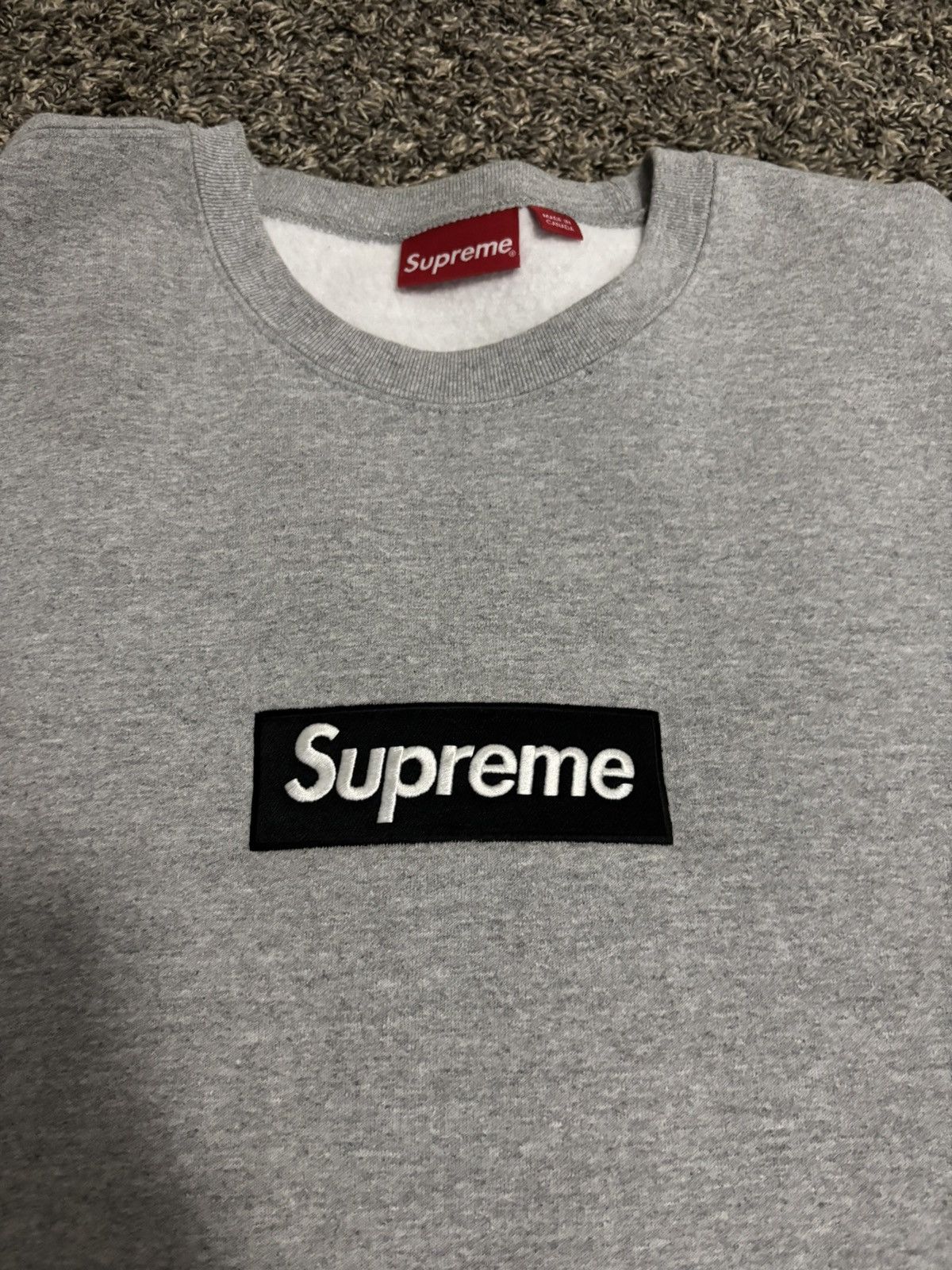 Supreme Supreme Box Logo Crewneck Size US XXL / EU 58 / 5 - 2 Thumbnail