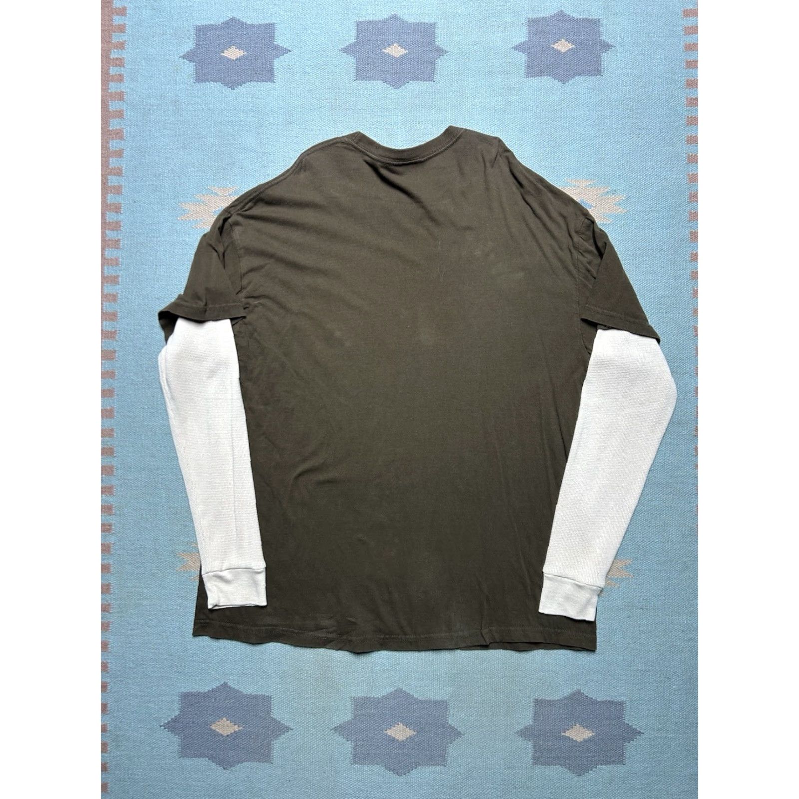 Vintage VINTAGE Hybrid T-Shirt Long Sleeve Thermal Skull Jesse Pinkman 2XL Tall Brown Mens Shirt Size US XXL / EU 58 / 5 - 6 Thumbnail