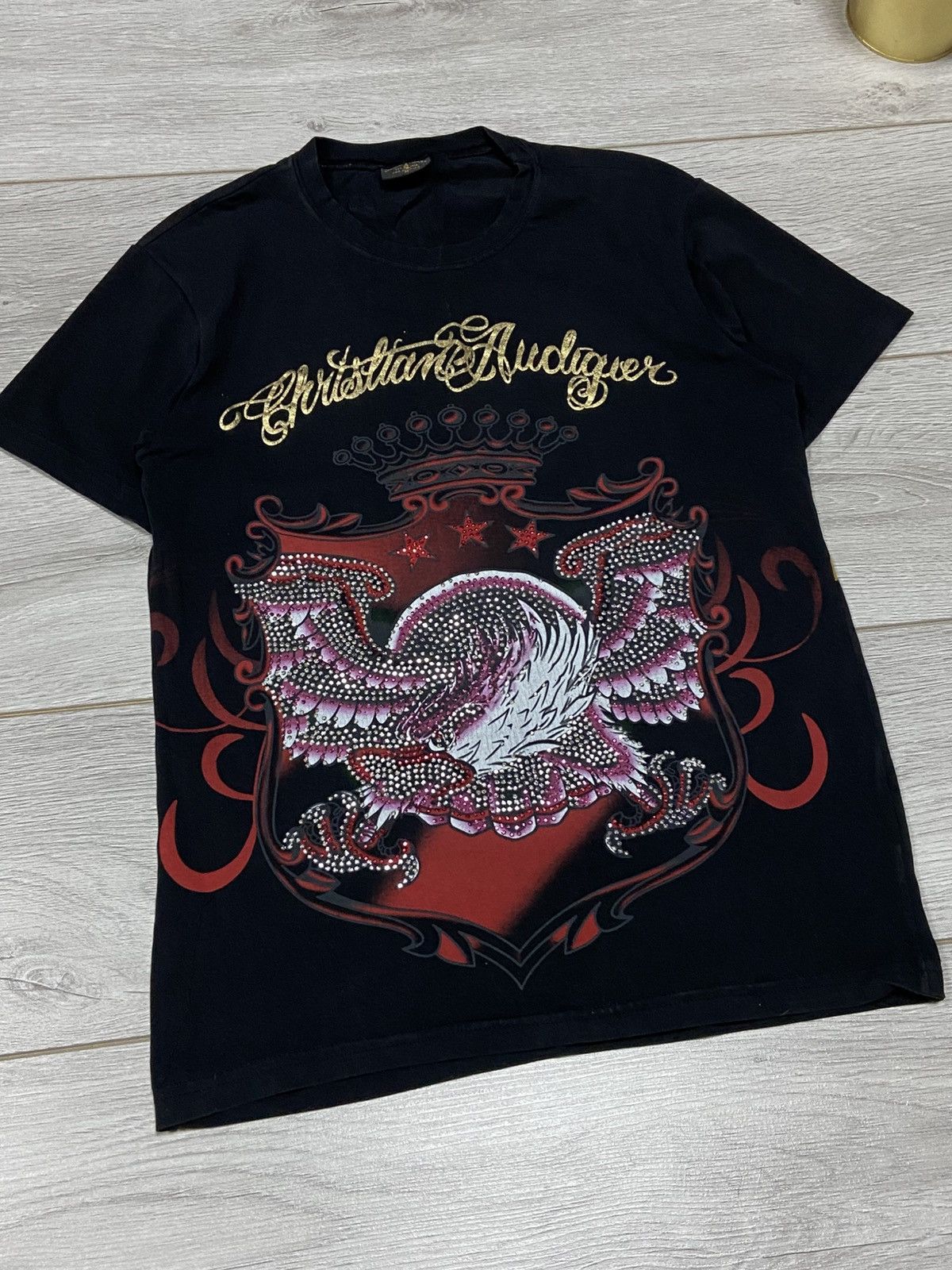 Ed Hardy Ed Hardy bug skull ☠️ eagle 🦅 USA vintage over t-shirt Size US M / EU 48-50 / 2 - 3 Thumbnail