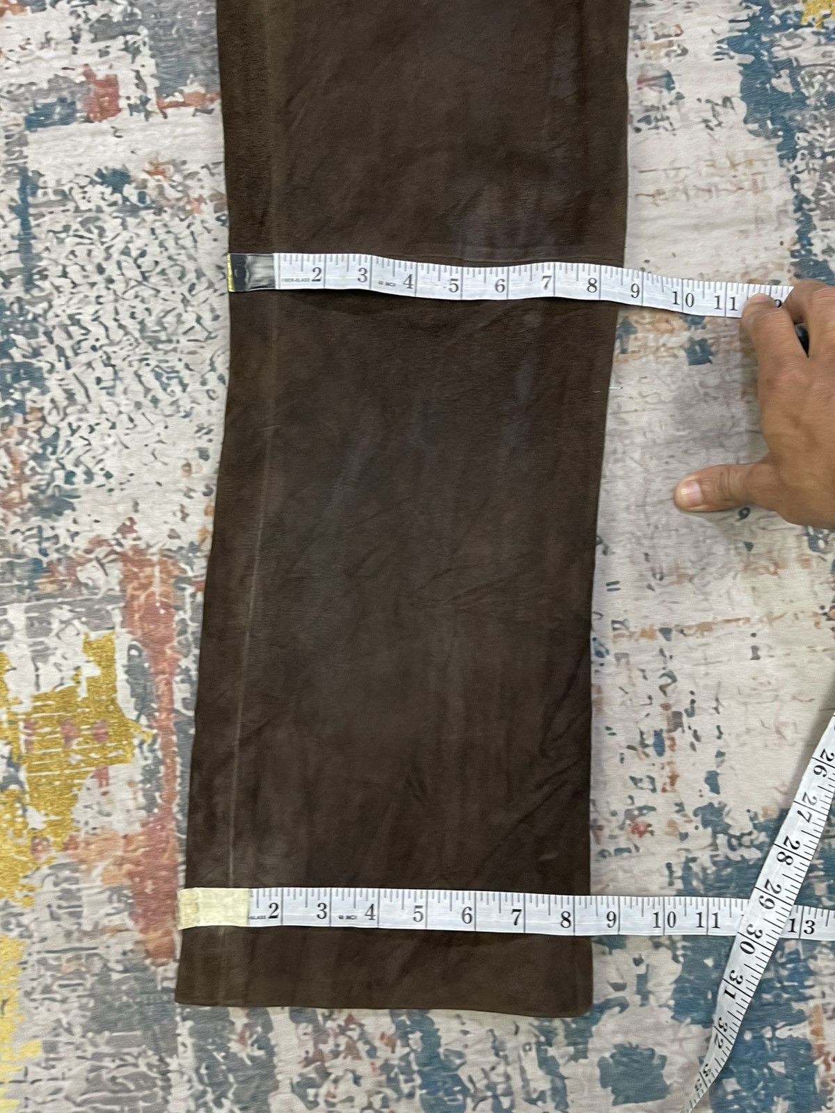 Katharine Hamnett London Katharine Hamnett Sheepskin Suede Leather Pants Size 28" / US 6 / IT 42 - 15 Thumbnail