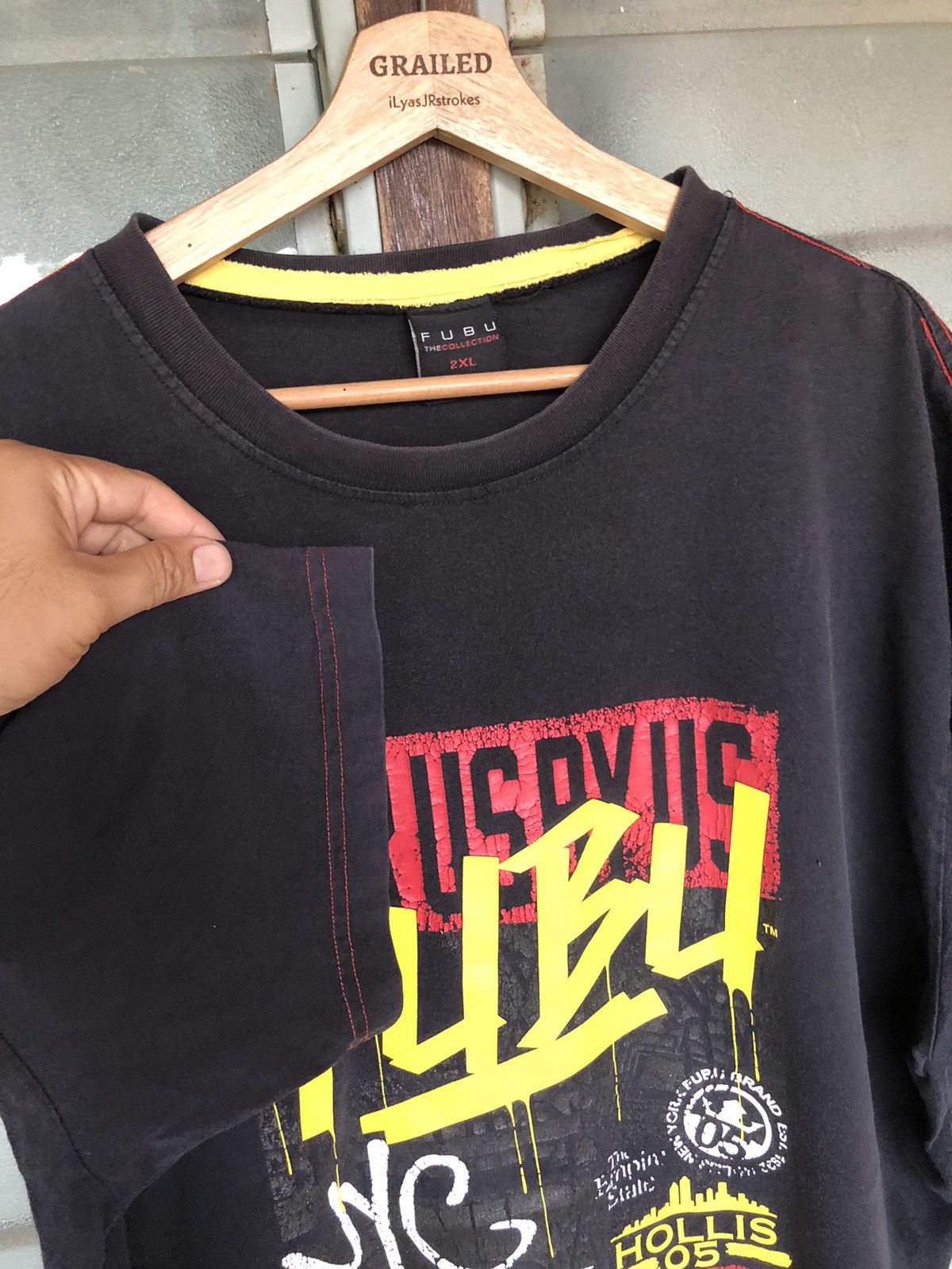 Fubu Vintage Fubu Streetwear Distressed Shirt Tee Size US XXL / EU 58 / 5 - 6 Thumbnail