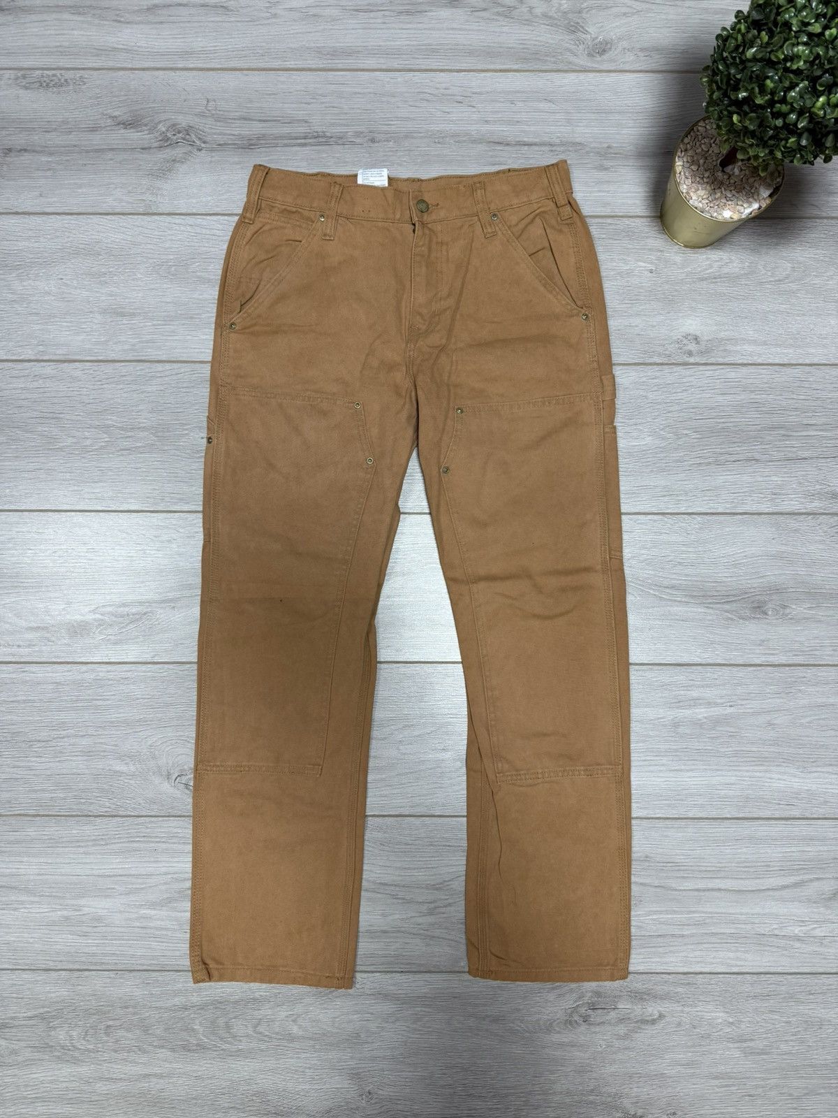 Carhartt Carhartt double knee vintage canvas carpenter pants Size US 34 / EU 50 - 2 Thumbnail