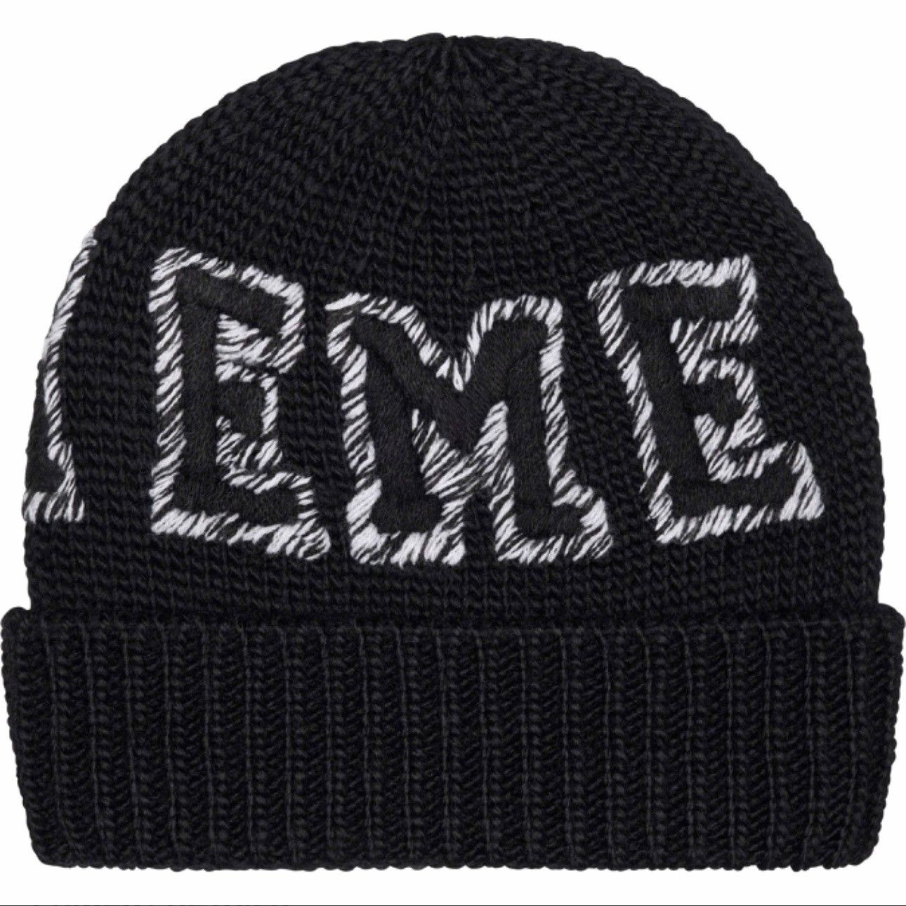Supreme Supreme Twist Beanie Big Logo Black FW23 Size ONE SIZE - 2 Thumbnail