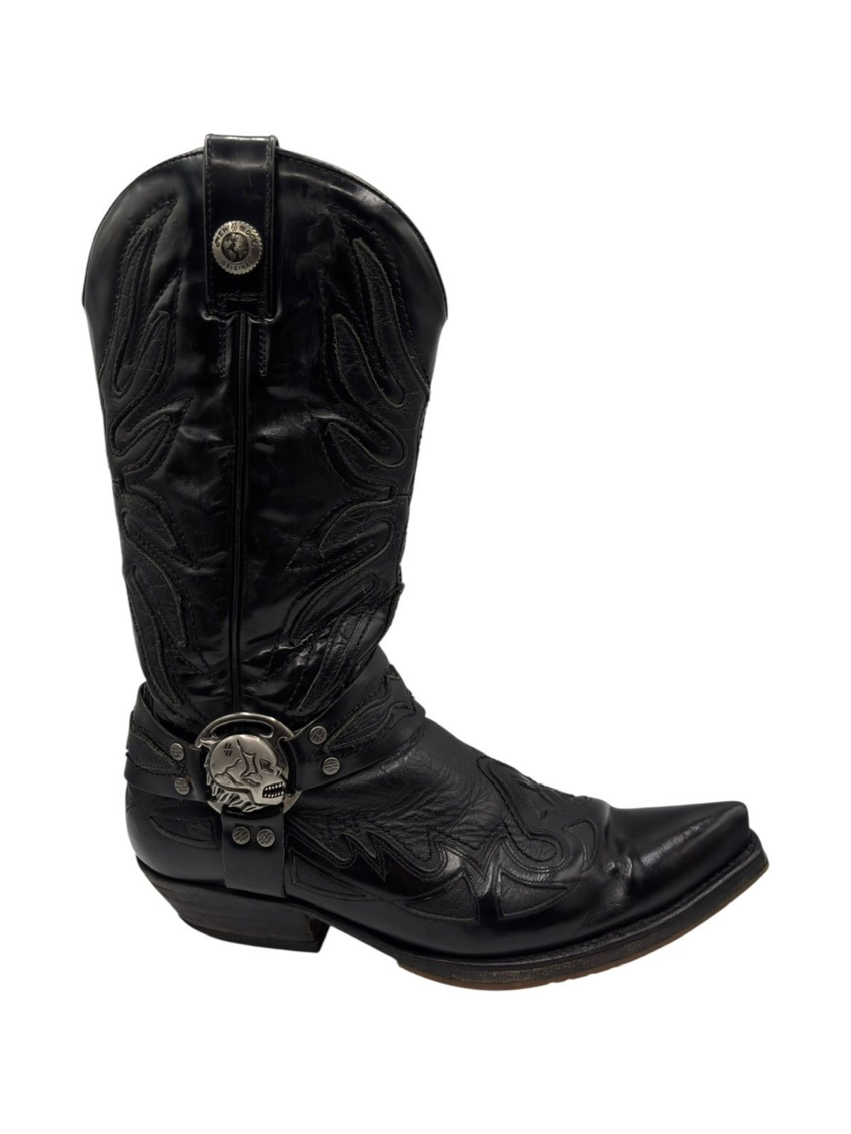 New Rock Vintage New Rock flame leather cowboy boots Size 42 Size US 9 / EU 42 - 5 Thumbnail