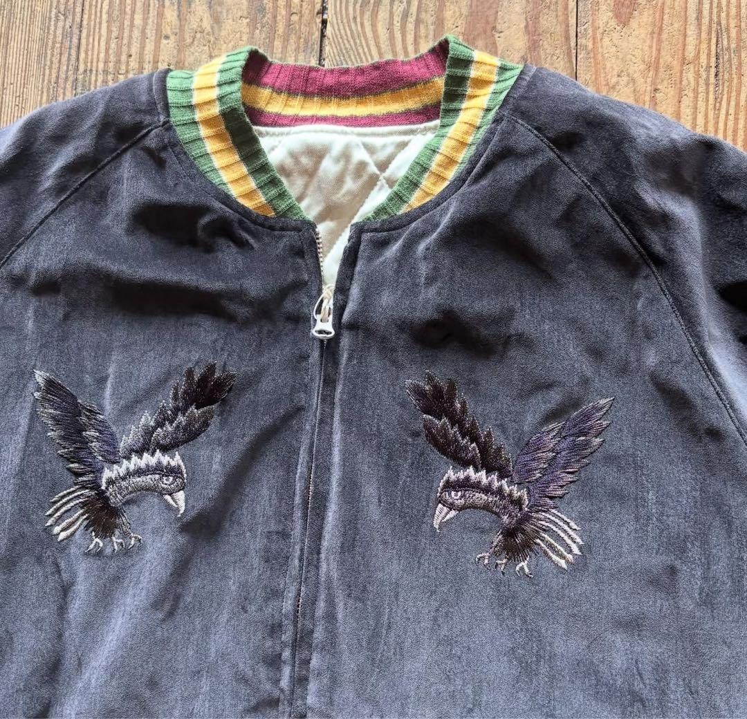 Kapital KAPITAL Velvet Souvenir Jacket (Crow and Skull) Black 3 Size US L / EU 52-54 / 3 - 2 Thumbnail