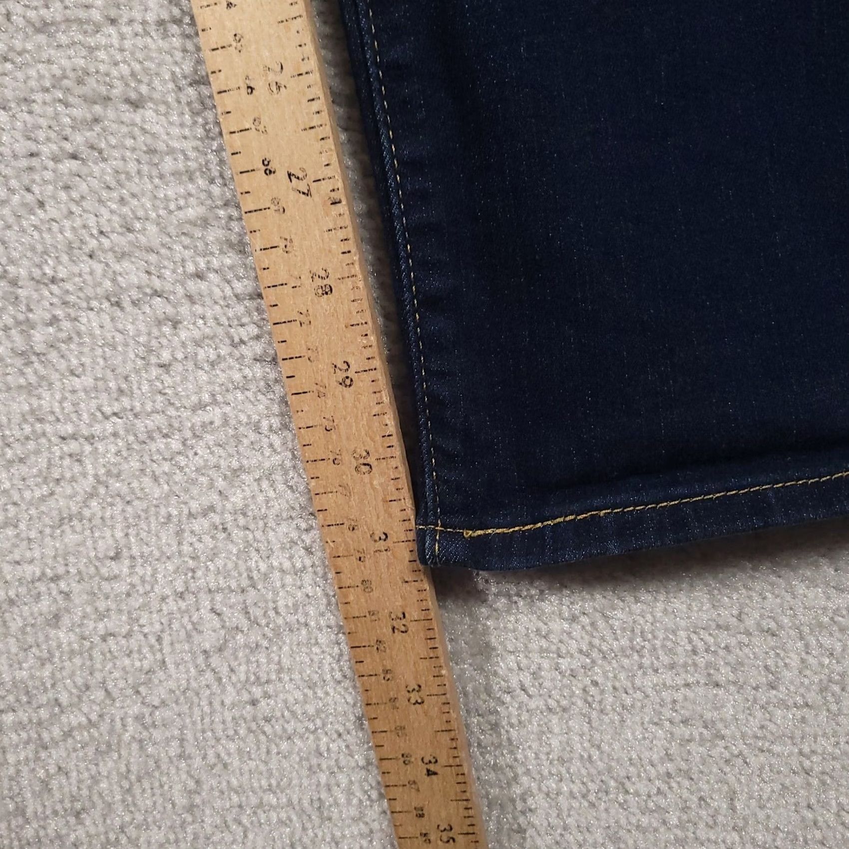 Vintage VINTAGE? No. Signature by Levi Strauss & Co. Womens Jeans Blue Size 32x32 Mid Rise Slim Fit Denim Size 24" / US 00 / IT 34 - 6 Thumbnail