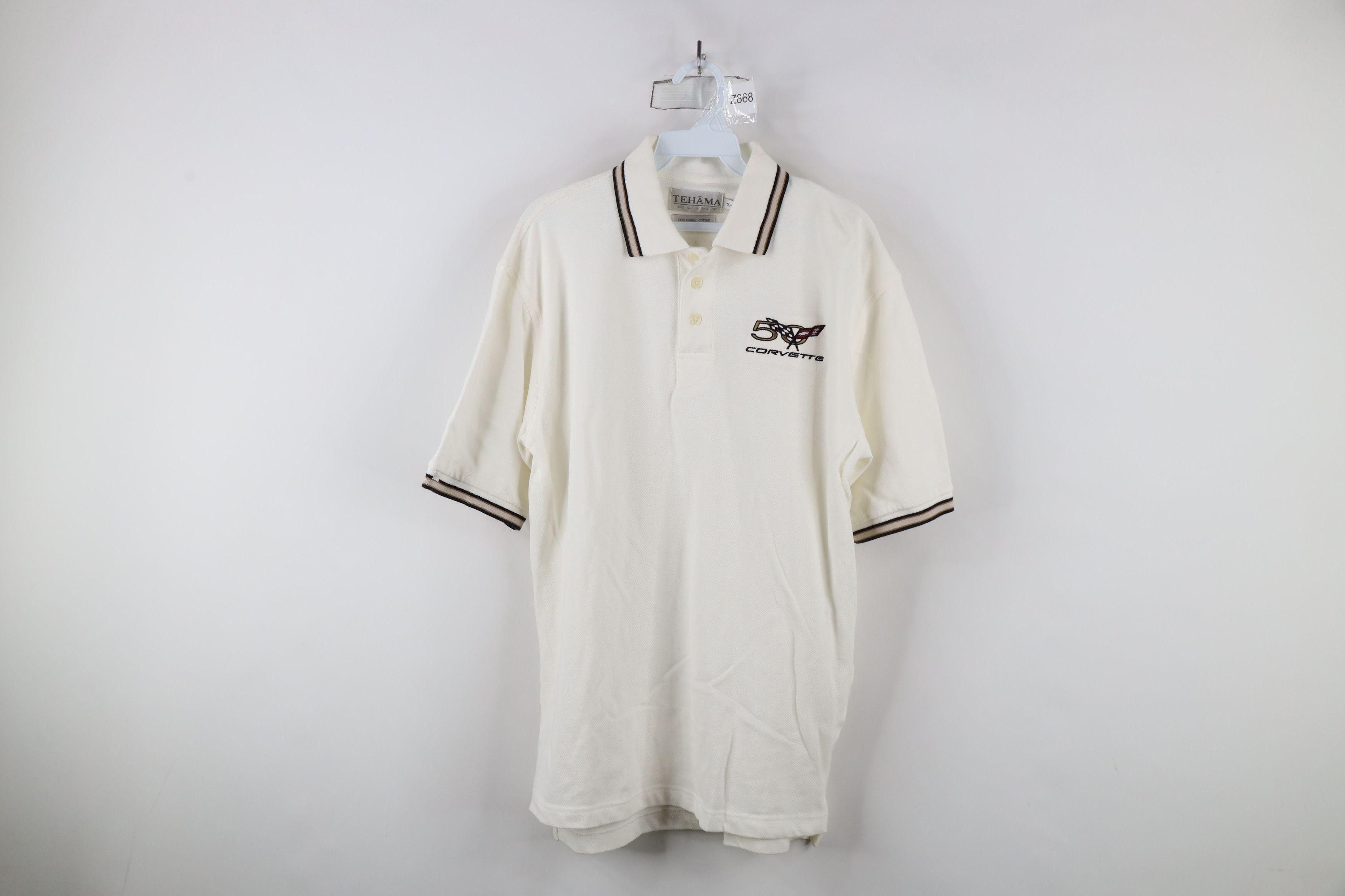 Vintage Vintage Y2K 2003 Anniversary Corvette Racing Polo Shirt Size US S / EU 44-46 / 1 - 1 Thumbnail