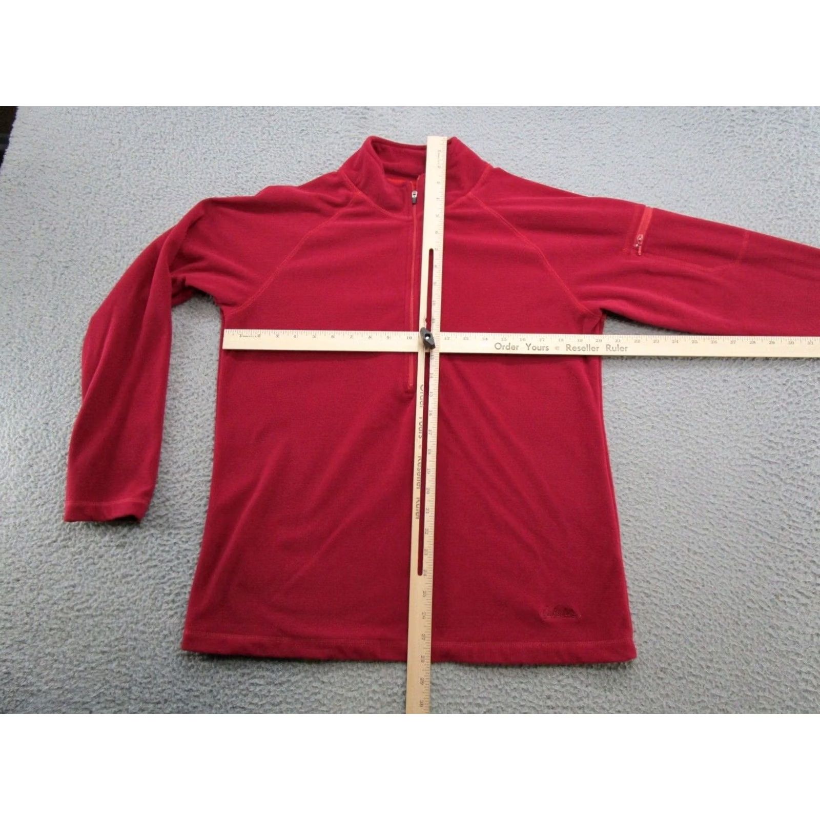 Vintage Cabela's Fleece Women’s Red 1/4 Zip Jacket Shirt Pullover Size L Outdoor Hike Womens Size L / US 10 / IT 46 - 5 Thumbnail