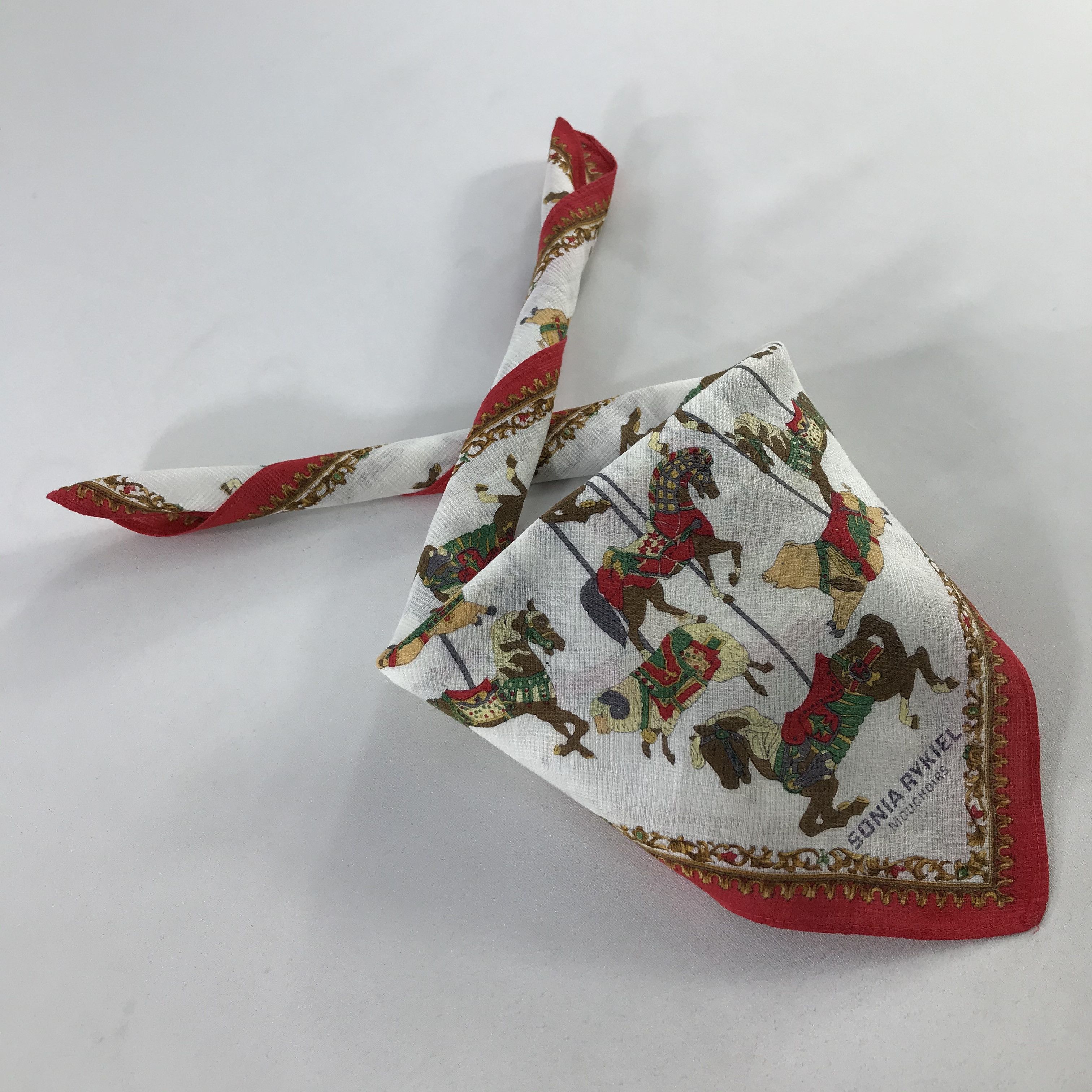 Sonia Rykiel × Vintage Sonia Rykiel Bandana / Handkerchief / Neckerchief - S1083 Size ONE SIZE - 4 Thumbnail