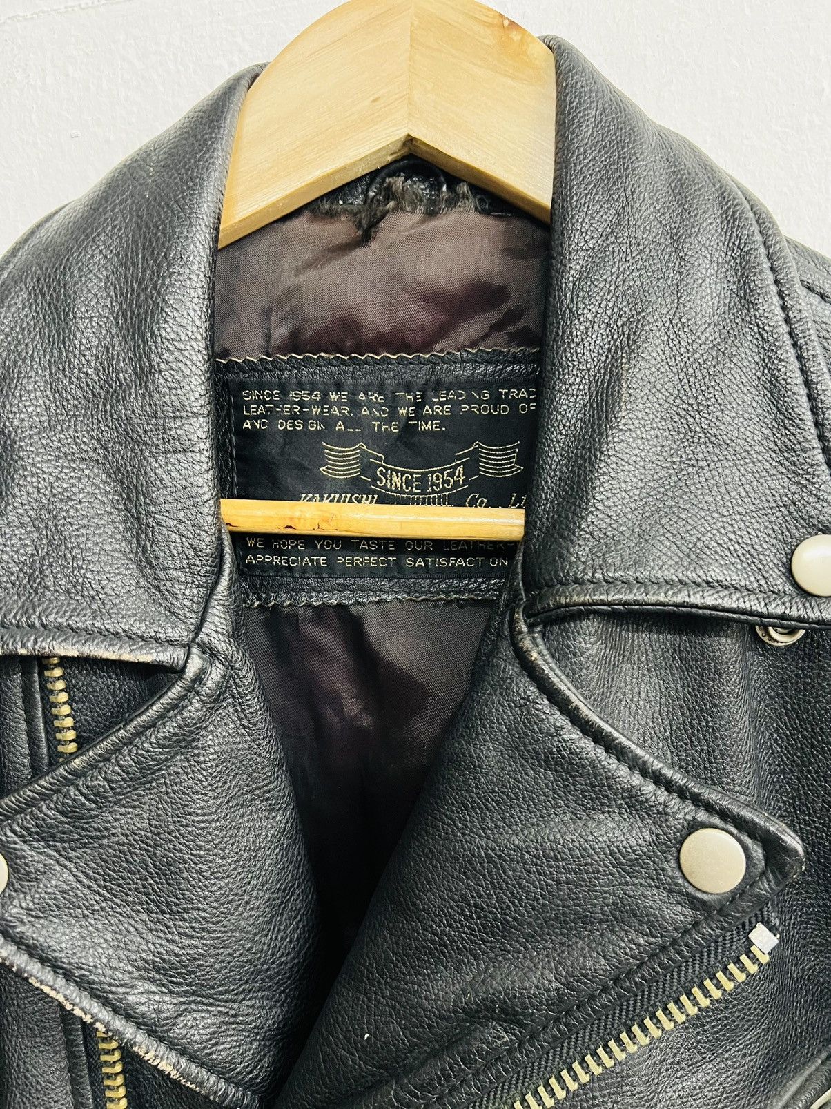 Japanese Brand VINTAGE KAKUISHI PERFECTO MOTO LEATHER JACKET Size US M / EU 48-50 / 2 - 7 Thumbnail