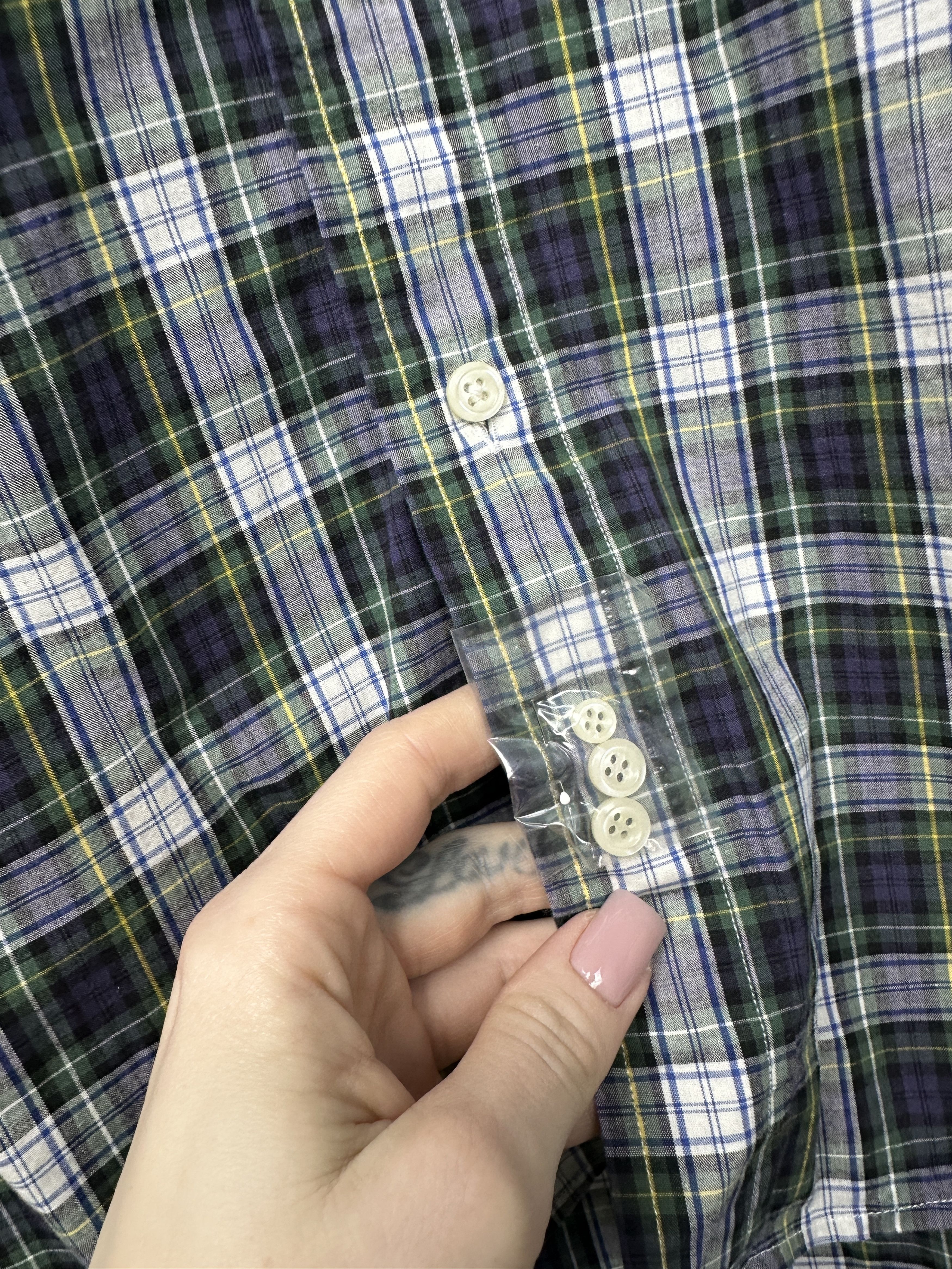 Polo Ralph Lauren NEW!! Polo Ralph Lauren Vintage Mens Plaid Long Sleeve Shirt Size US M / EU 48-50 / 2 - 4 Thumbnail