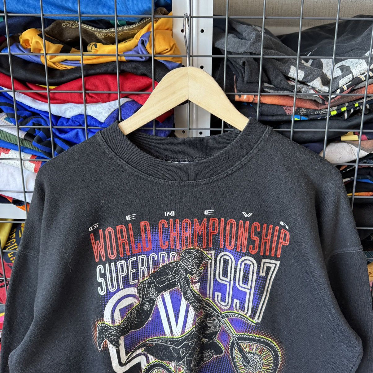 Vintage Vintage 1997 Whale Geneva Championship Honda Sweatshirt Size US XL / EU 56 / 4 - 7 Thumbnail
