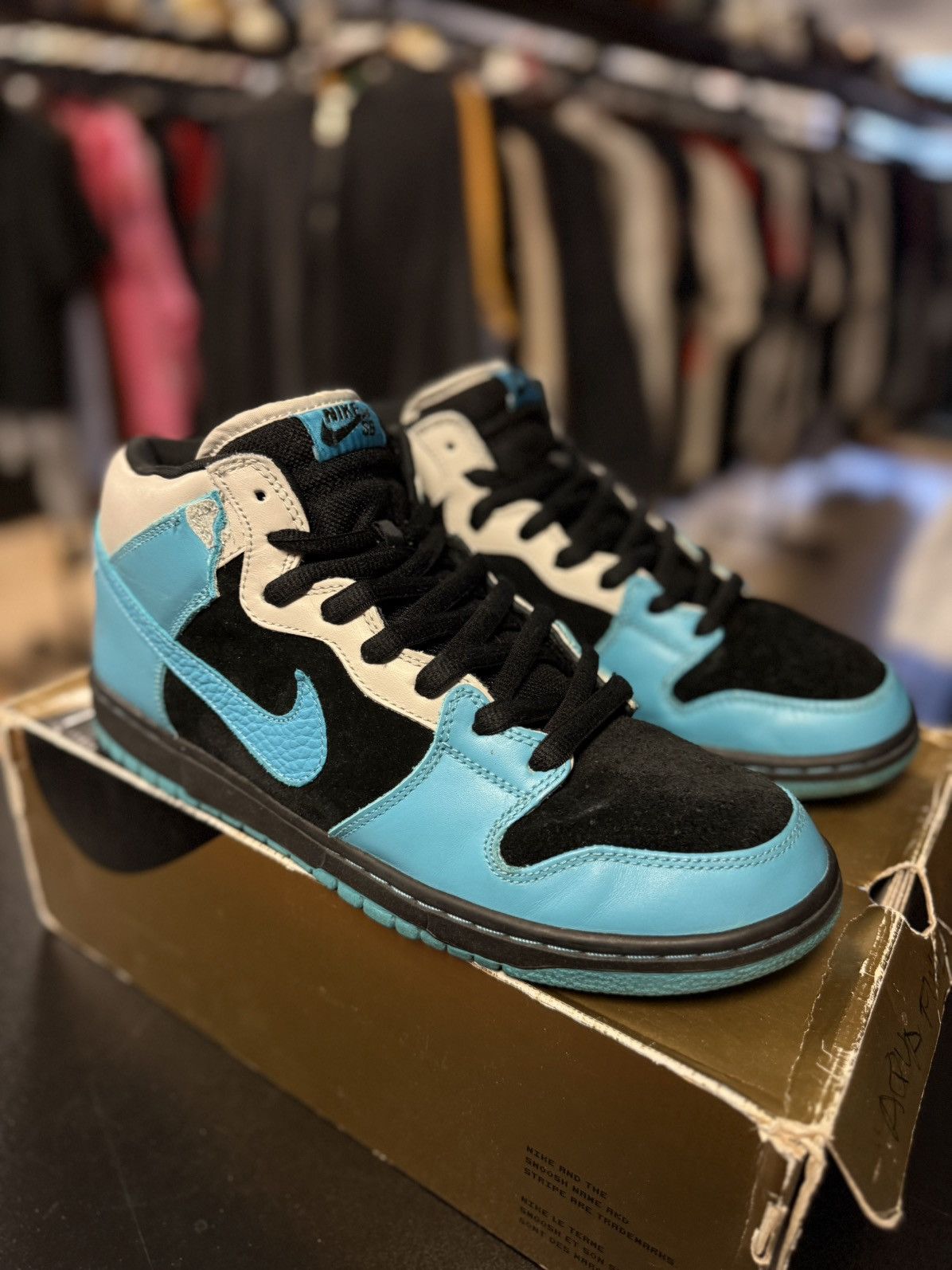 Nike Nike SB Mid Dunk 2008 RARE Aqua Fuel Blue Size 11 Size US 11 / EU 44 - 5 Thumbnail