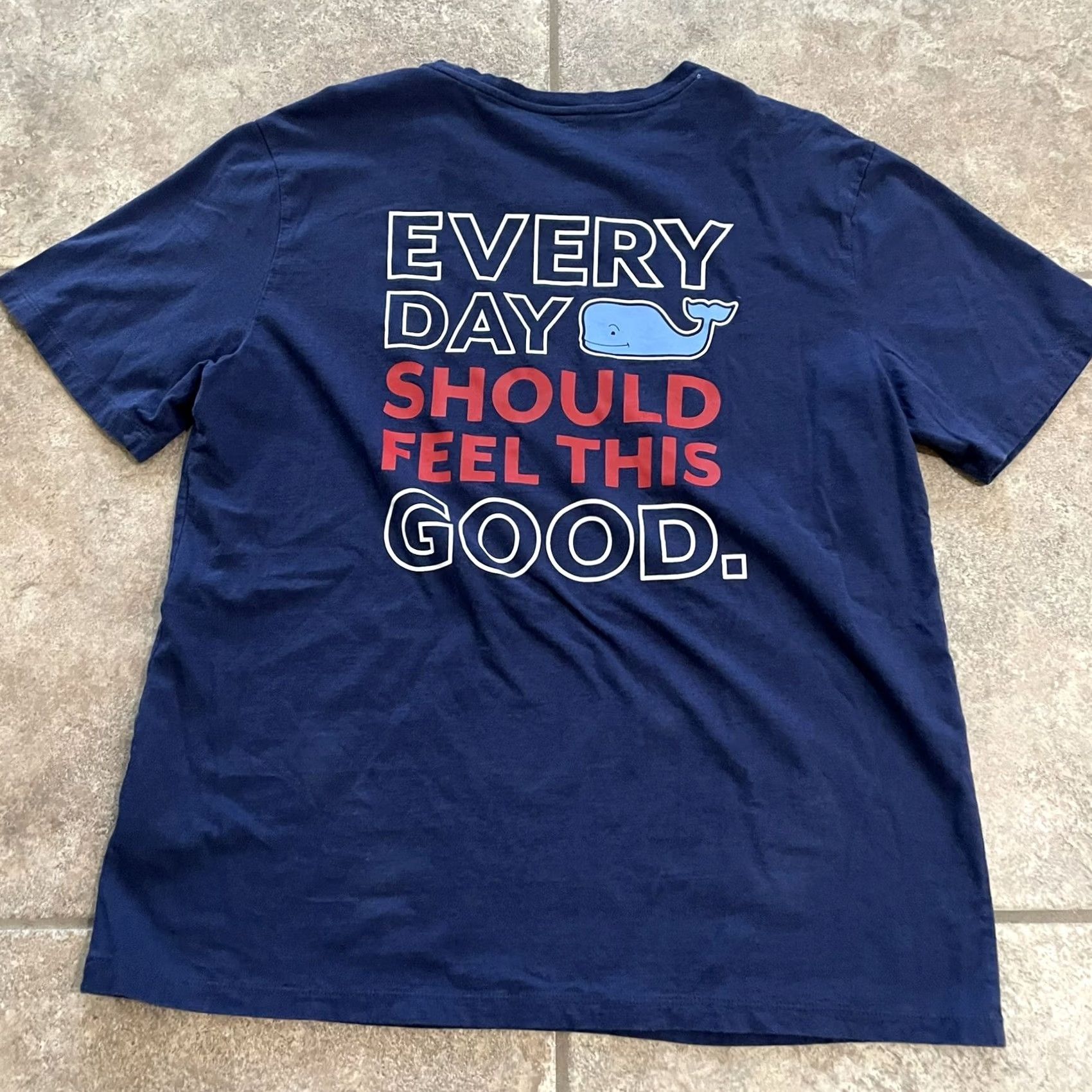 Vineyard Vines Vineyard Vines Blue Crew Neck Graphic Tee Mens L Shirt Size US L / EU 52-54 / 3 - 2 Thumbnail