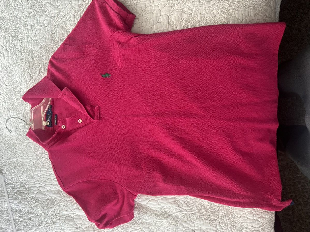 Polo Ralph Lauren Polo Ralph Lauren Bright Pink Polo Shirt w/ Green Pony Logo Size US M / EU 48-50 / 2 - 1 Thumbnail