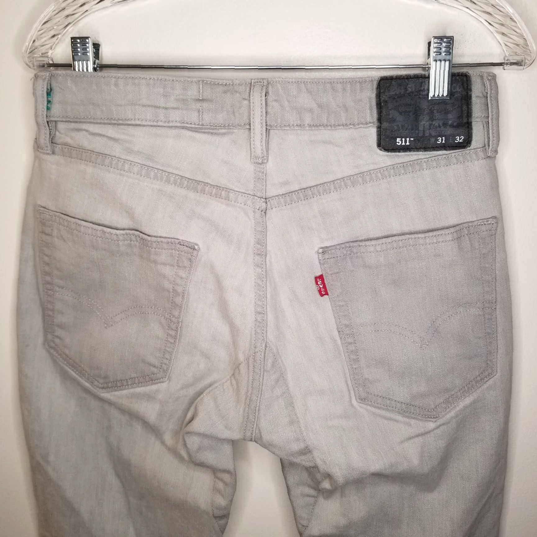 Levi's Levi 511 Mens Straight Gray Jeans Size 31x32 Size US 31 - 6 Thumbnail