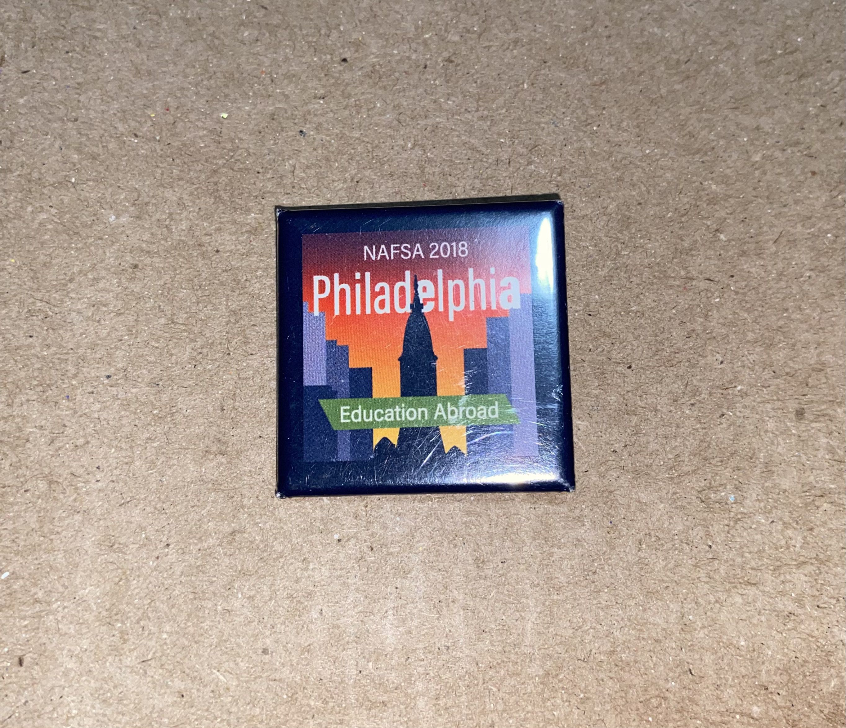 Other NAFSA 2018 Philadelphia Education Abroad Button Pin college! Size ONE SIZE - 1 Thumbnail
