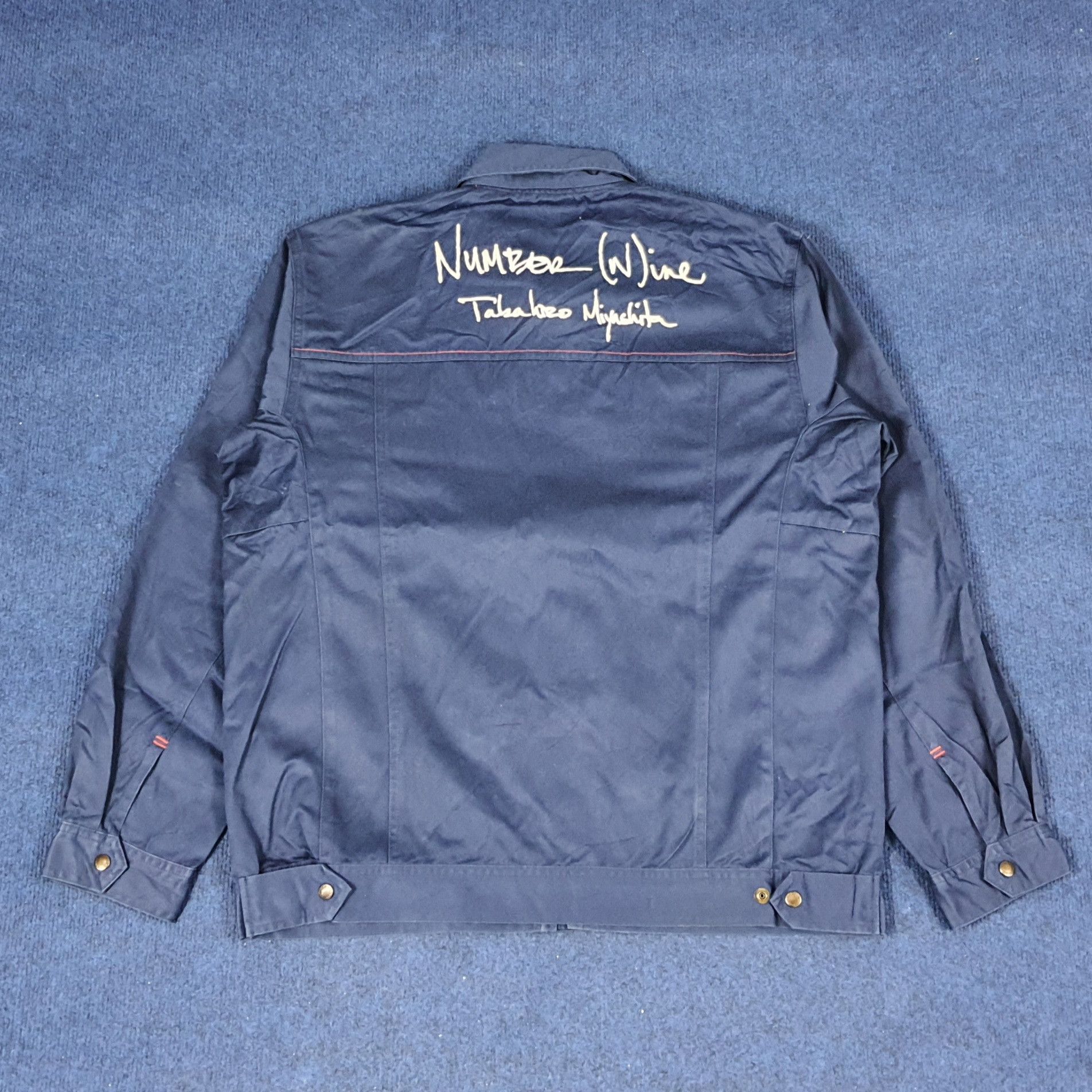 Japanese Brand × Vintage Vintage Kansai x Custom Number Nine Logo Workwear Jacket Size US L / EU 52-54 / 3 - 1 Thumbnail