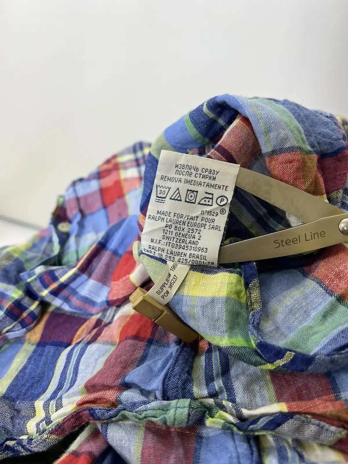 Designer × Polo Ralph Lauren Vintage Polo by Ralph Lauren linen long sleeve shirt Size US XL / EU 56 / 4 - 5 Thumbnail