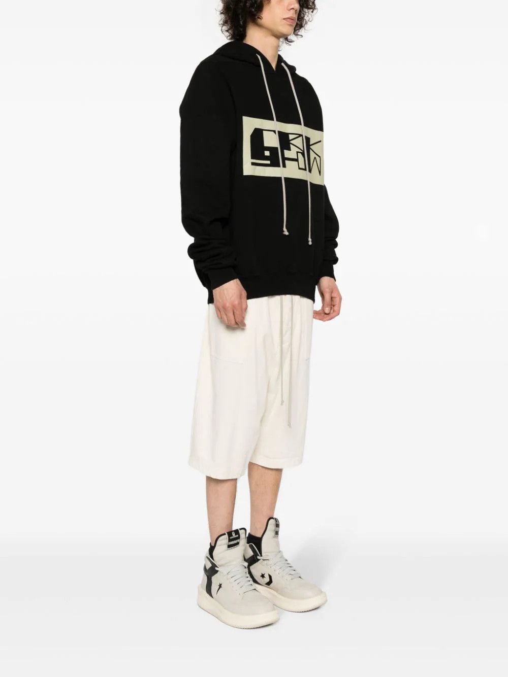 Rick Owens Drkshdw o1mris0824 Granbury Hoodie in Black Size US L / EU 52-54 / 3 - 6 Thumbnail