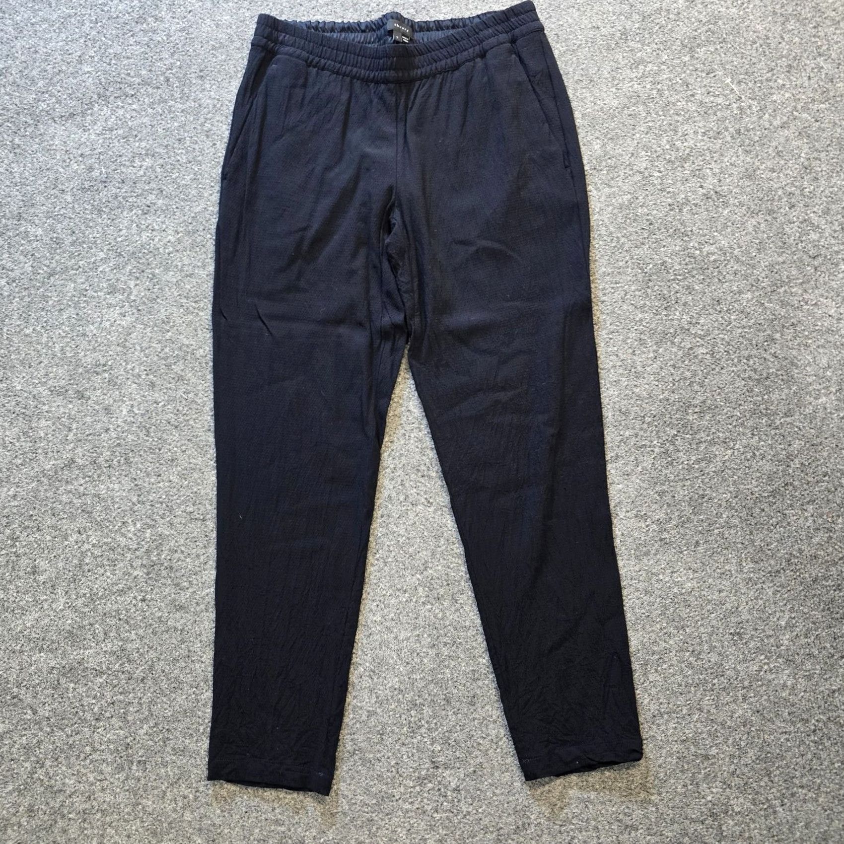 Theory VINTAGE? No. Theory Pants Womens Size 2 Black Wool Blend Tapered Pull On Capsule Minimalist Size 26" / US 2 / IT 38 - 2 Thumbnail