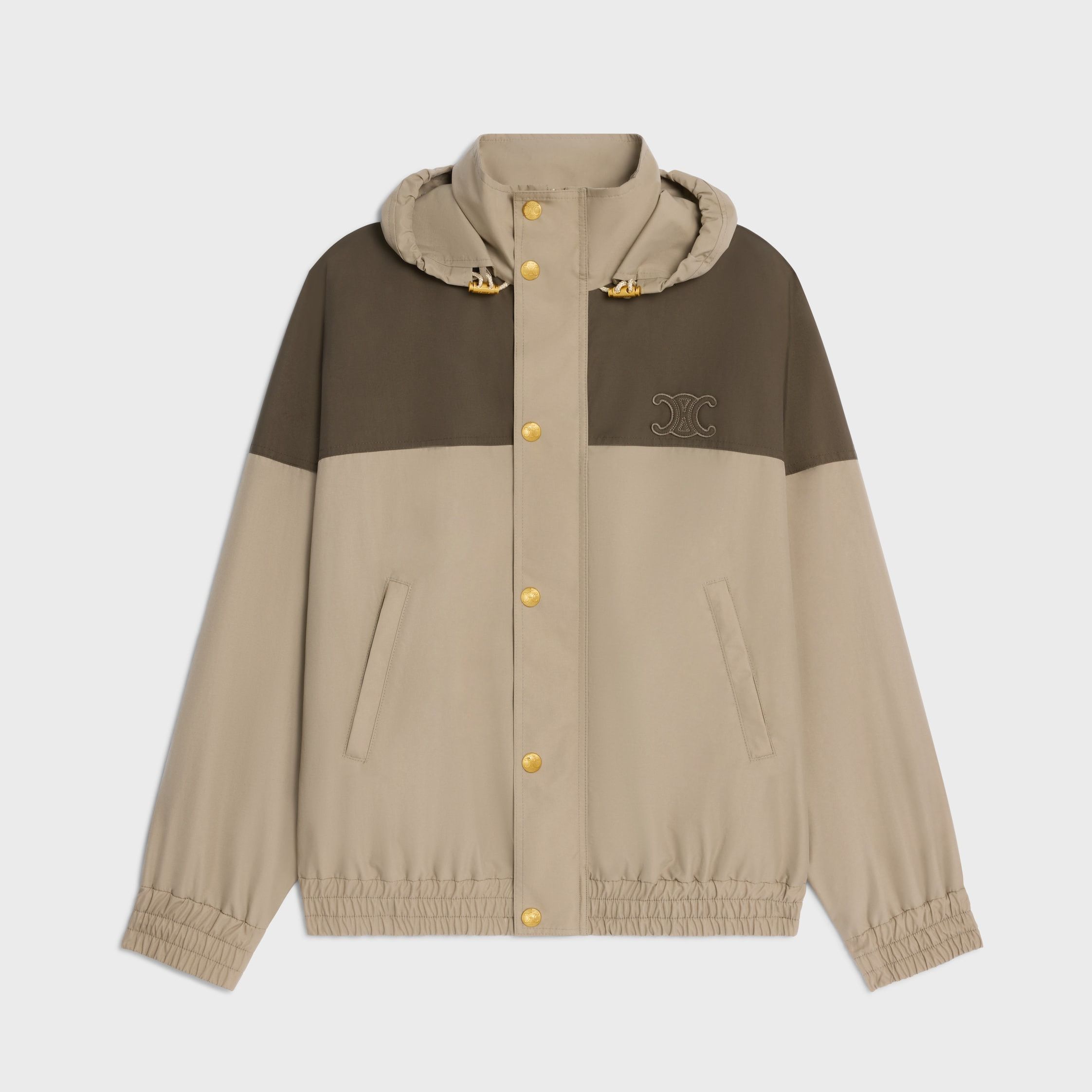 Celine TRIOMPHE WINDBREAKER IN NYLON beige Size XL / US 12-14 / IT 48-50 - 1 Thumbnail