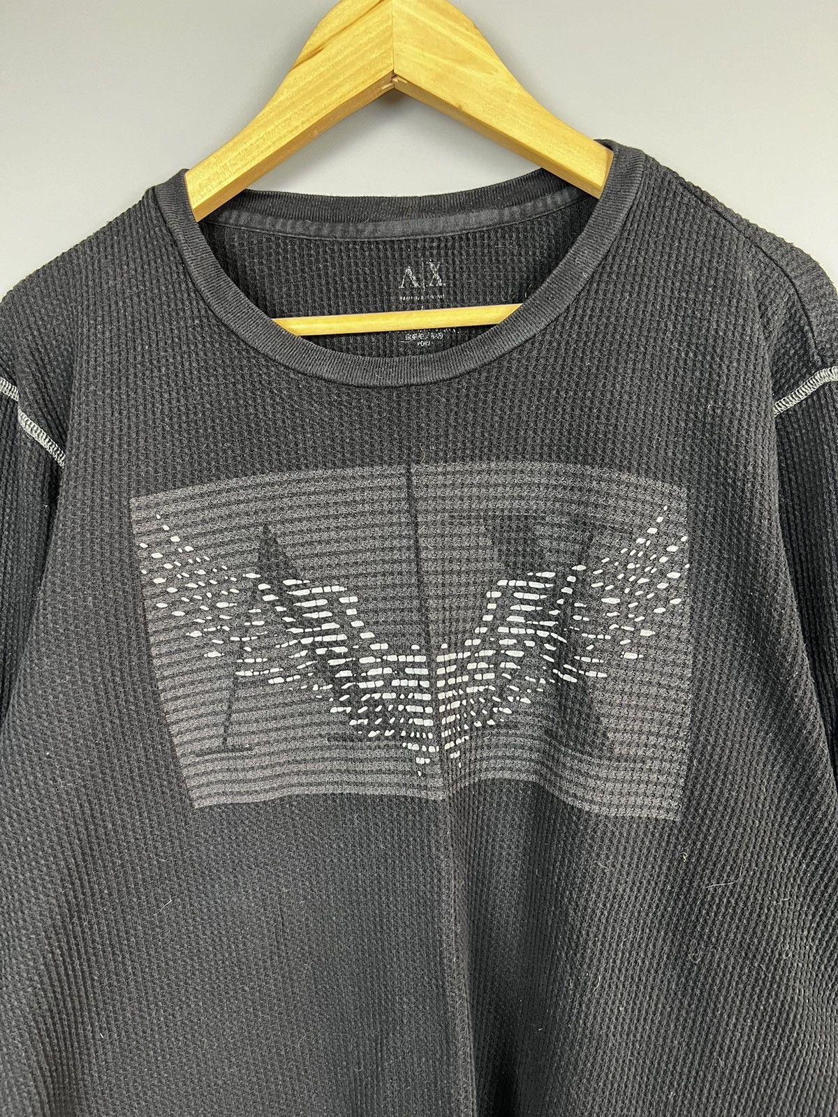 Armani Exchange Armani Exchange Big Logo vintage sweatshirt / long sleeve Size US L / EU 52-54 / 3 - 2 Thumbnail