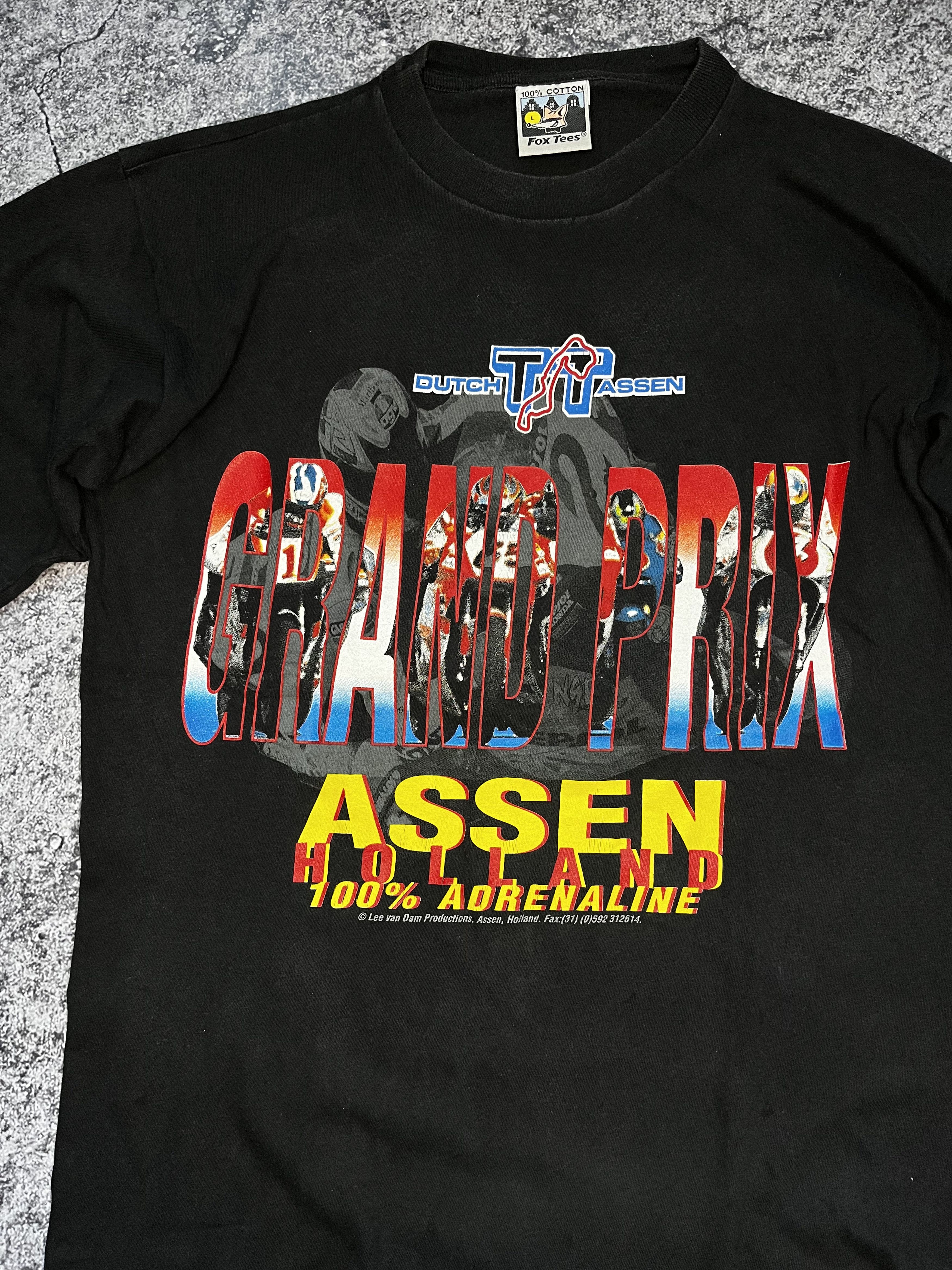 Vintage Vintage tee racing Grand Prix Assen Dutch moto fox Size US L / EU 52-54 / 3 - 4 Thumbnail