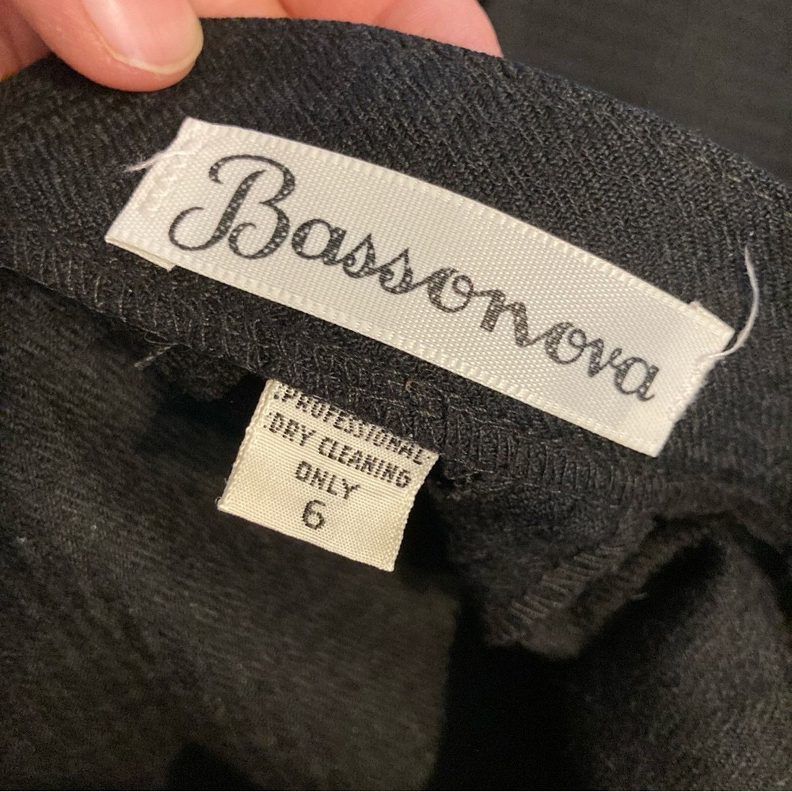 Other Vintage 80s Bassonova Wool Black Plaid High Rise Pants Size 28" / US 6 / IT 42 - 8 Thumbnail