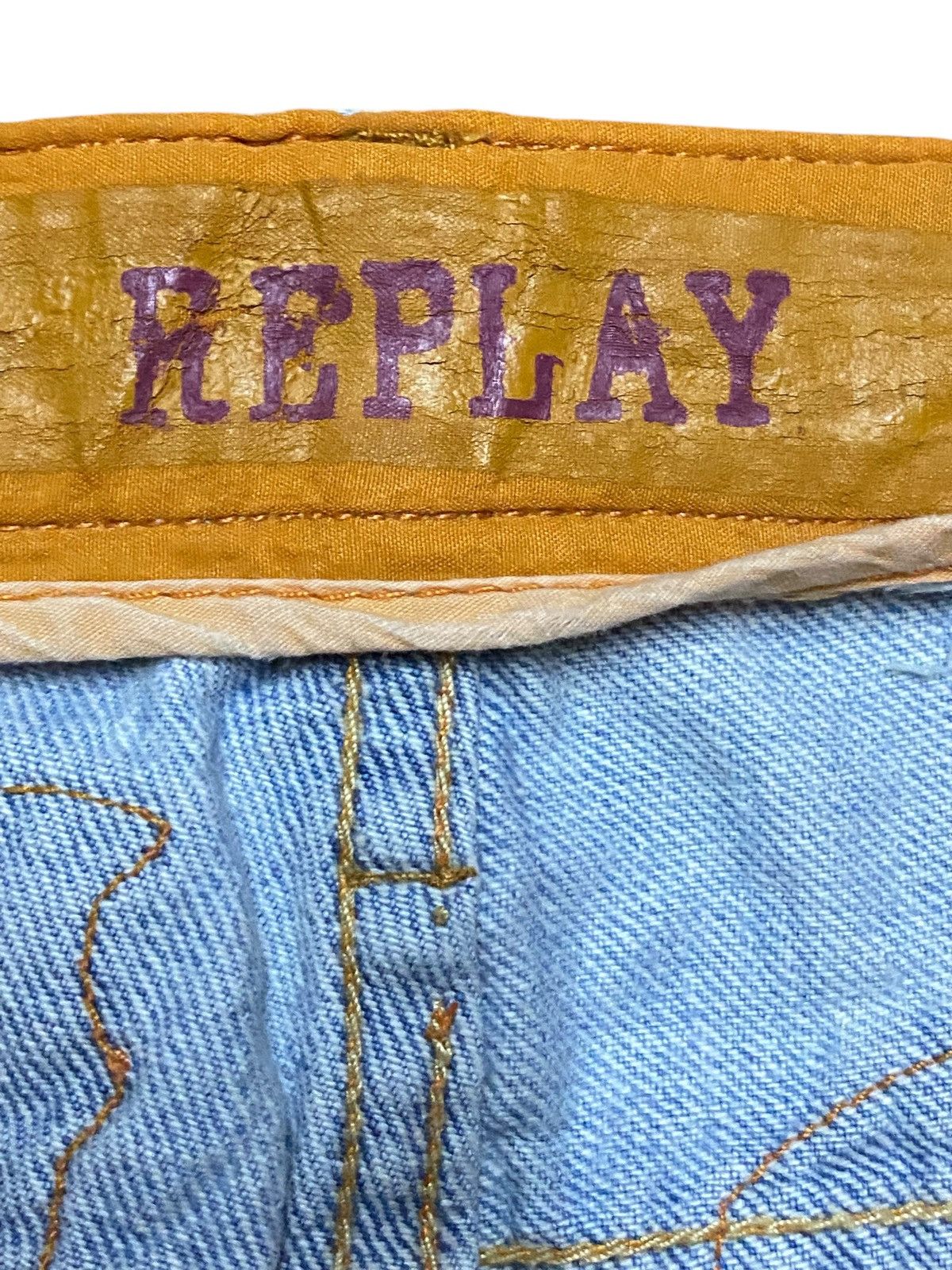 Replay Vintage Japanese Brand Replay Faded Wash Distressed Jeans Size US 36 / EU 52 - 17 Thumbnail