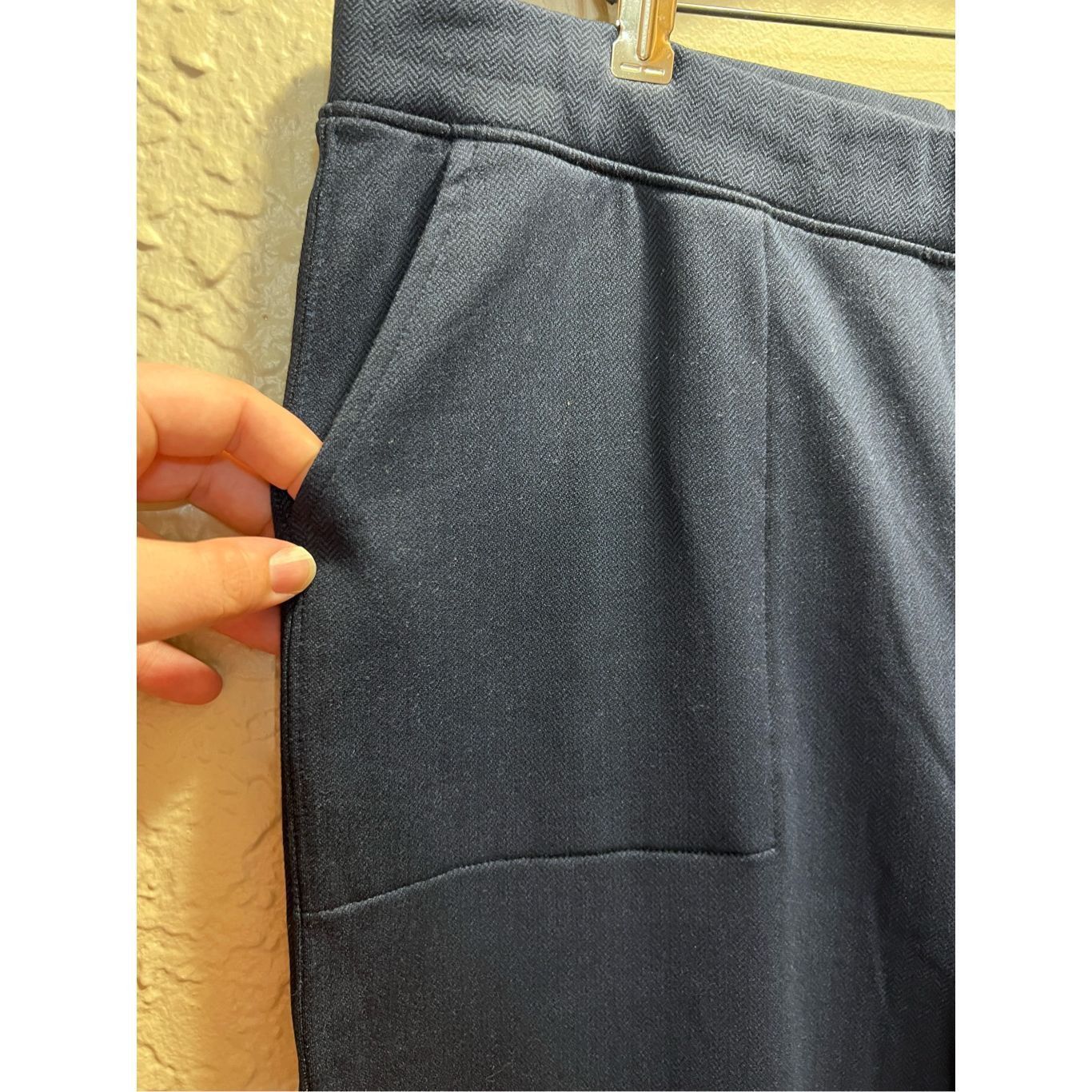 Other Mondetta Blue Herringbone Straight Leg Pants Woman’s XL NEW Size 32" / US 10 / IT 46 - 6 Thumbnail