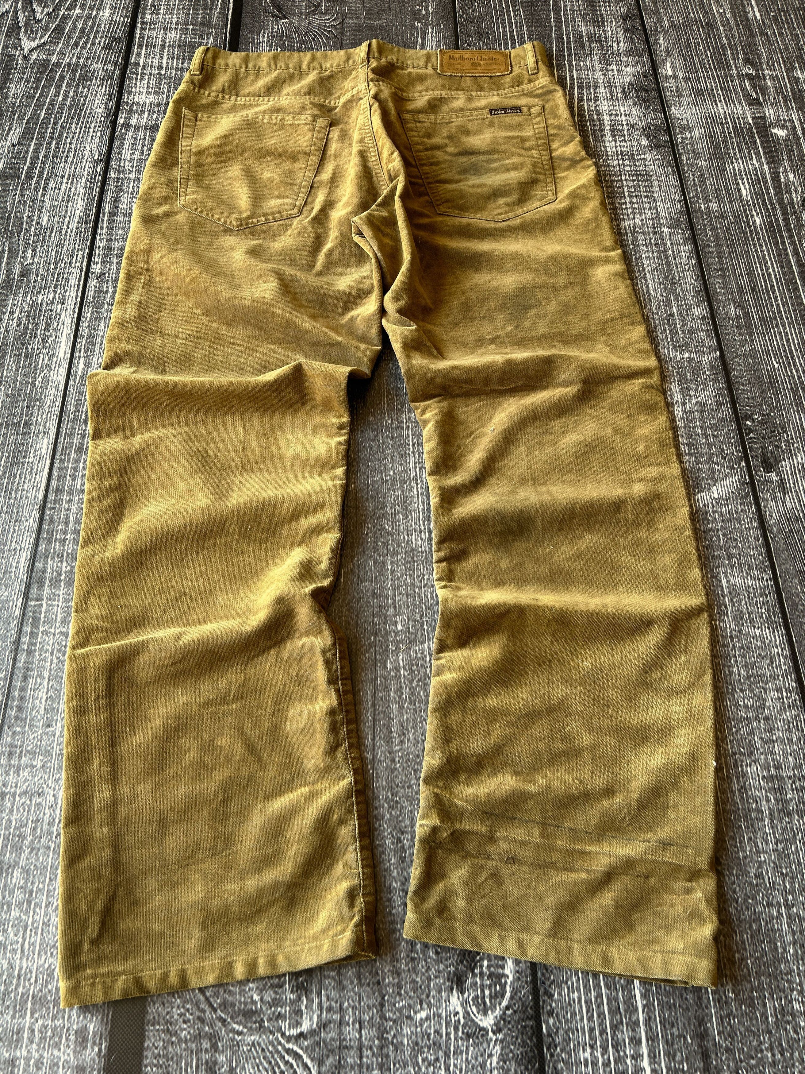 Vintage Vintage Brown Corduroy Pants Baggy Straight Leg Skate Style Size US 34 / EU 50 - 2 Thumbnail